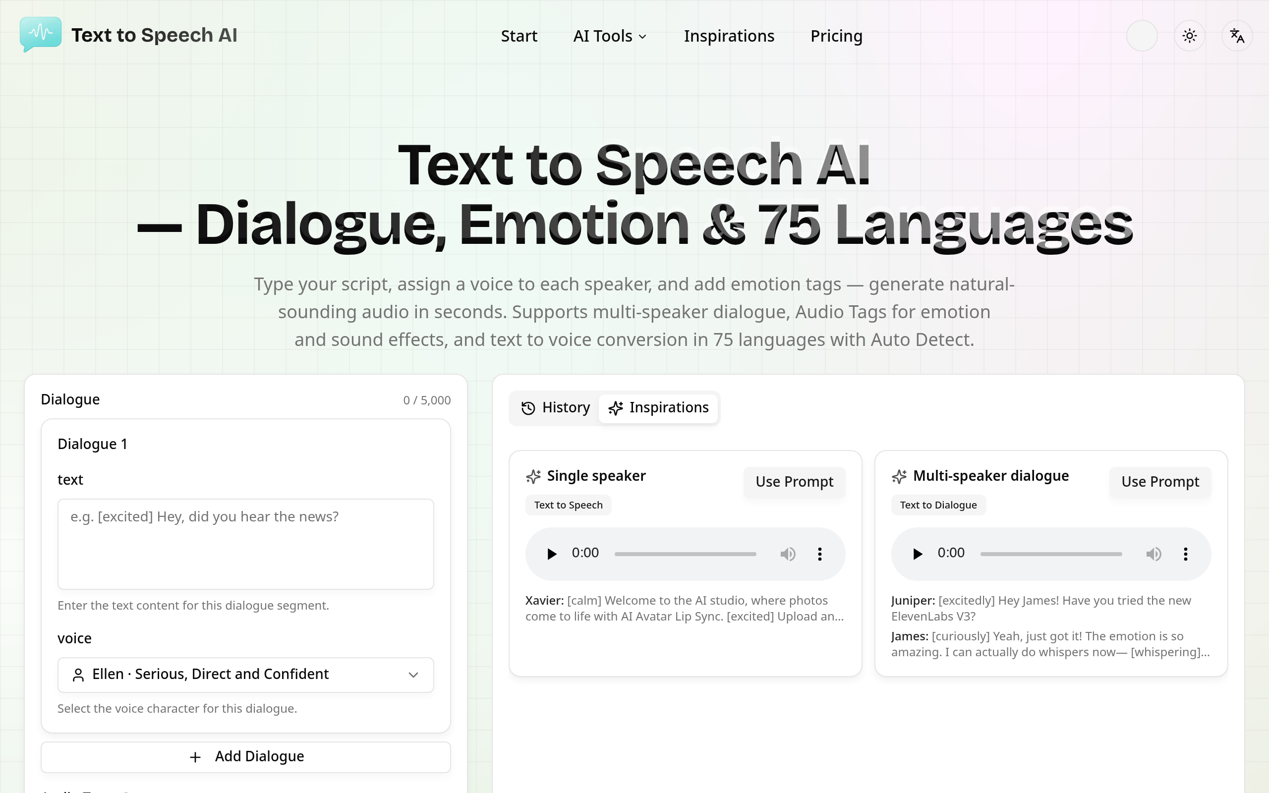 Text to Speech AI官网截图