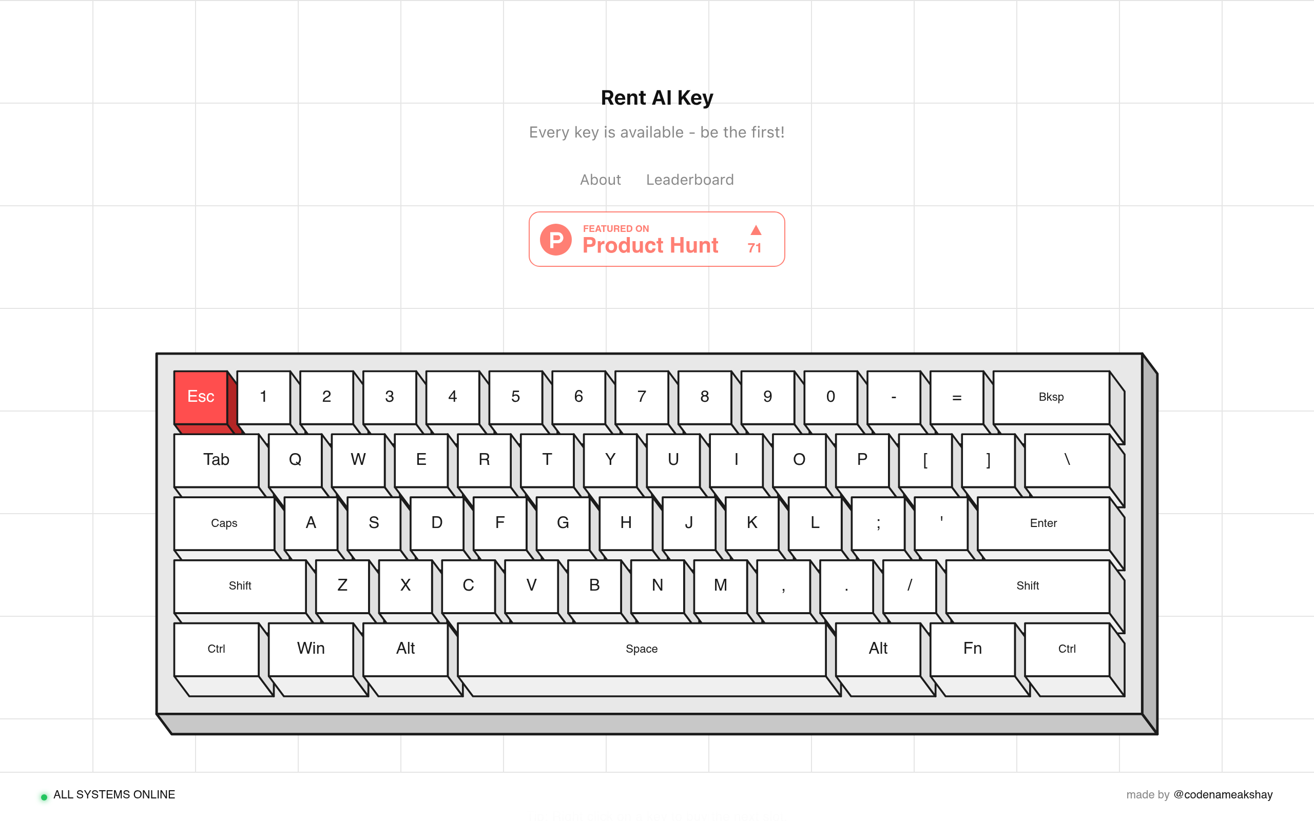 Rent AI Key官网截图
