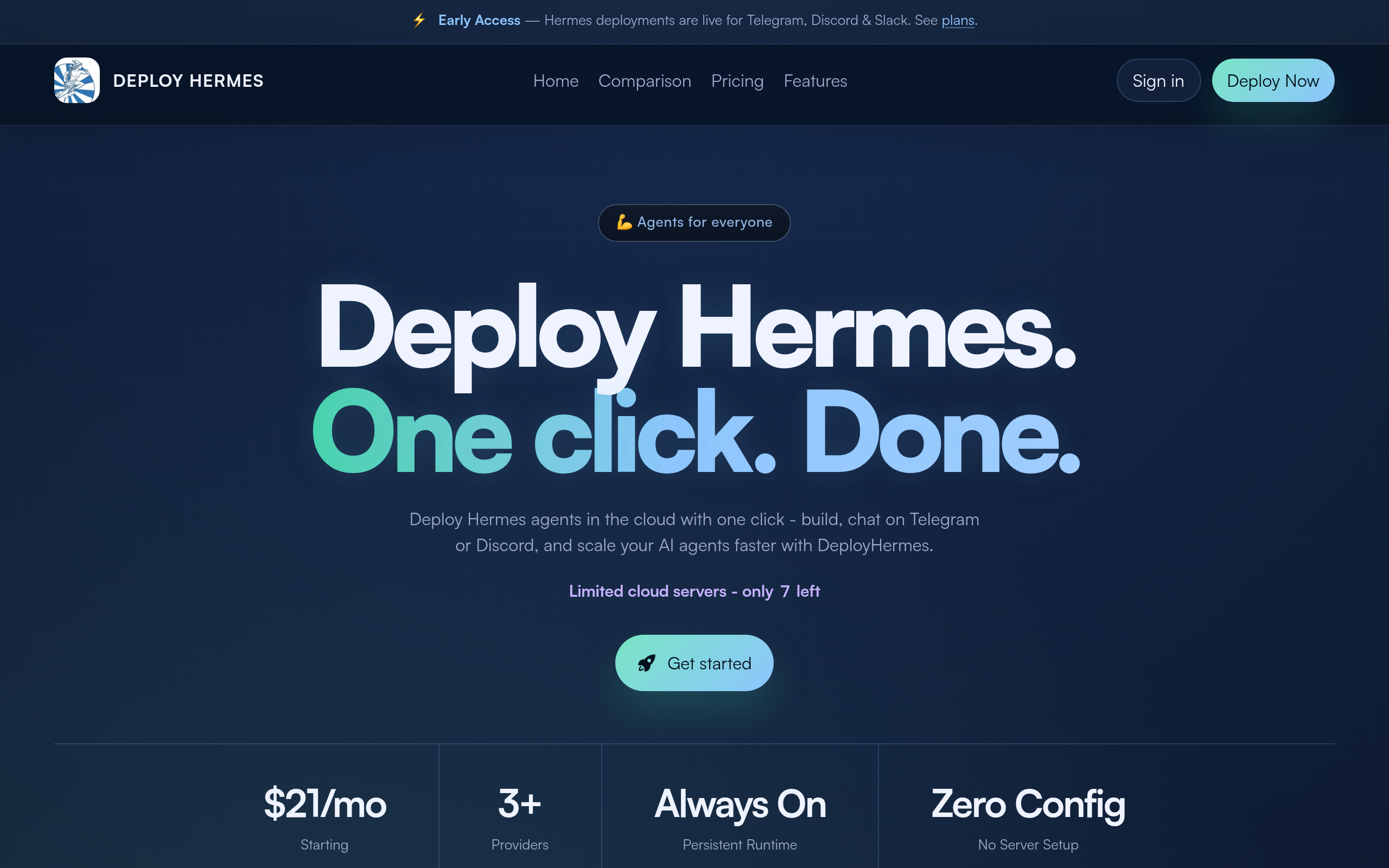 DeployHermes官网截图