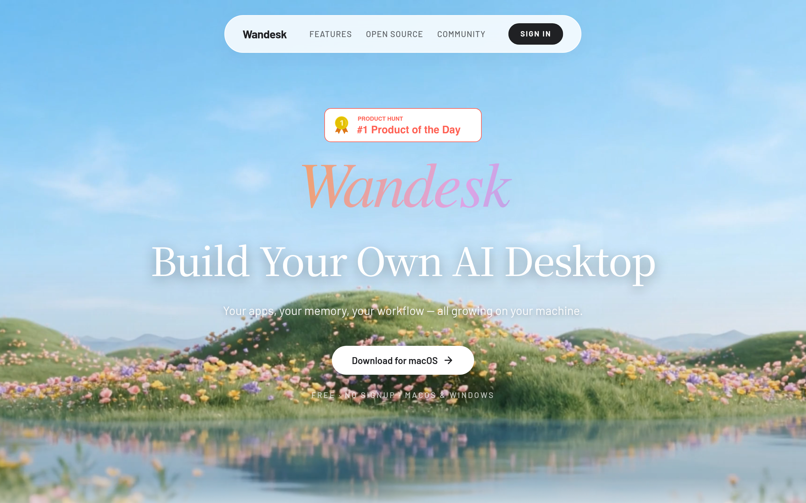 Wandesk官网截图