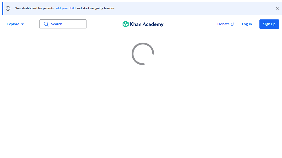 Khan Academy官网截图