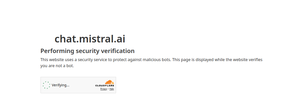 Mistral Chat官网截图