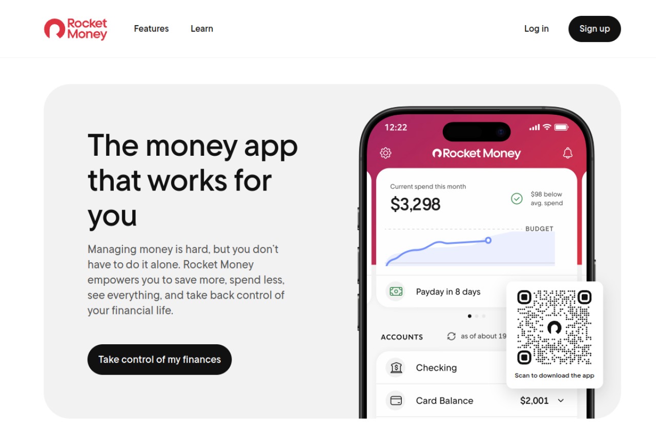 Rocket Money官网截图