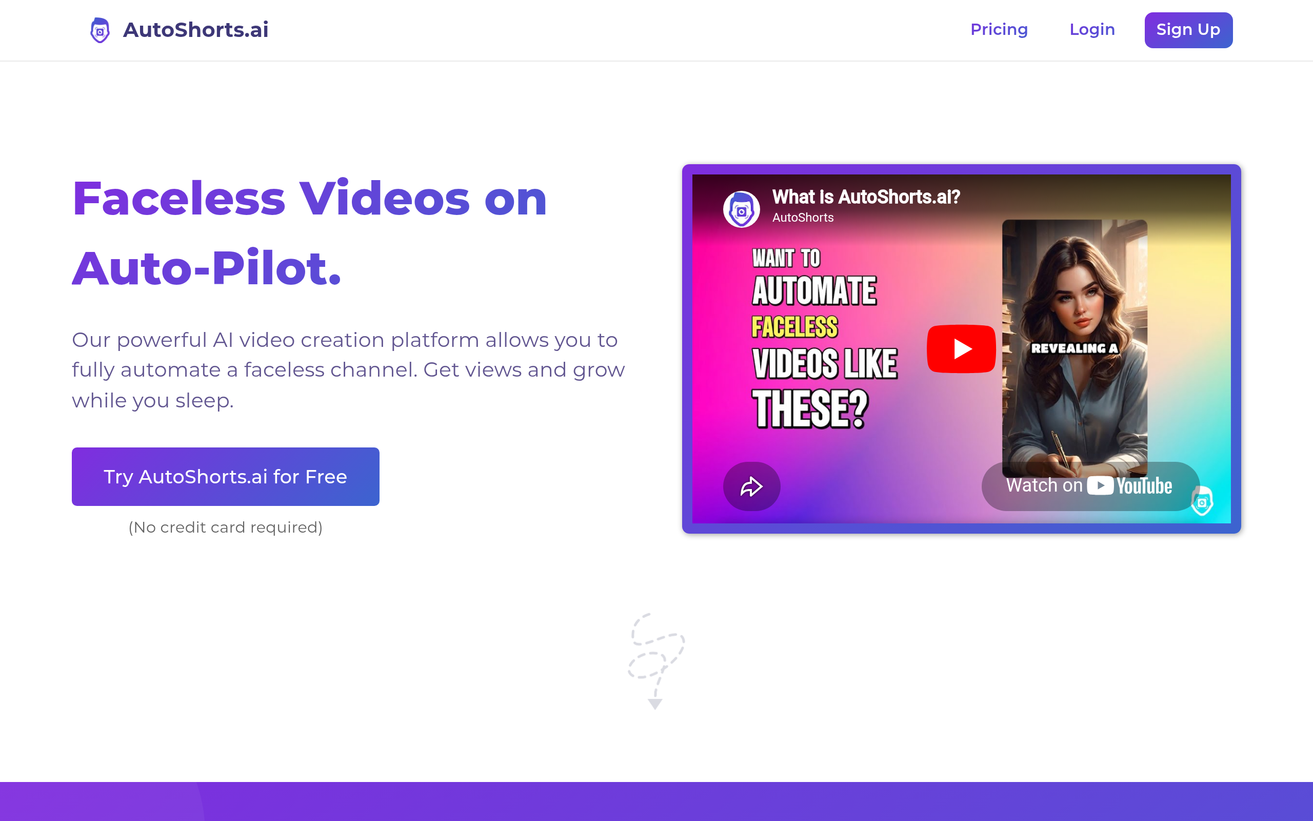 AutoShorts.ai官网截图