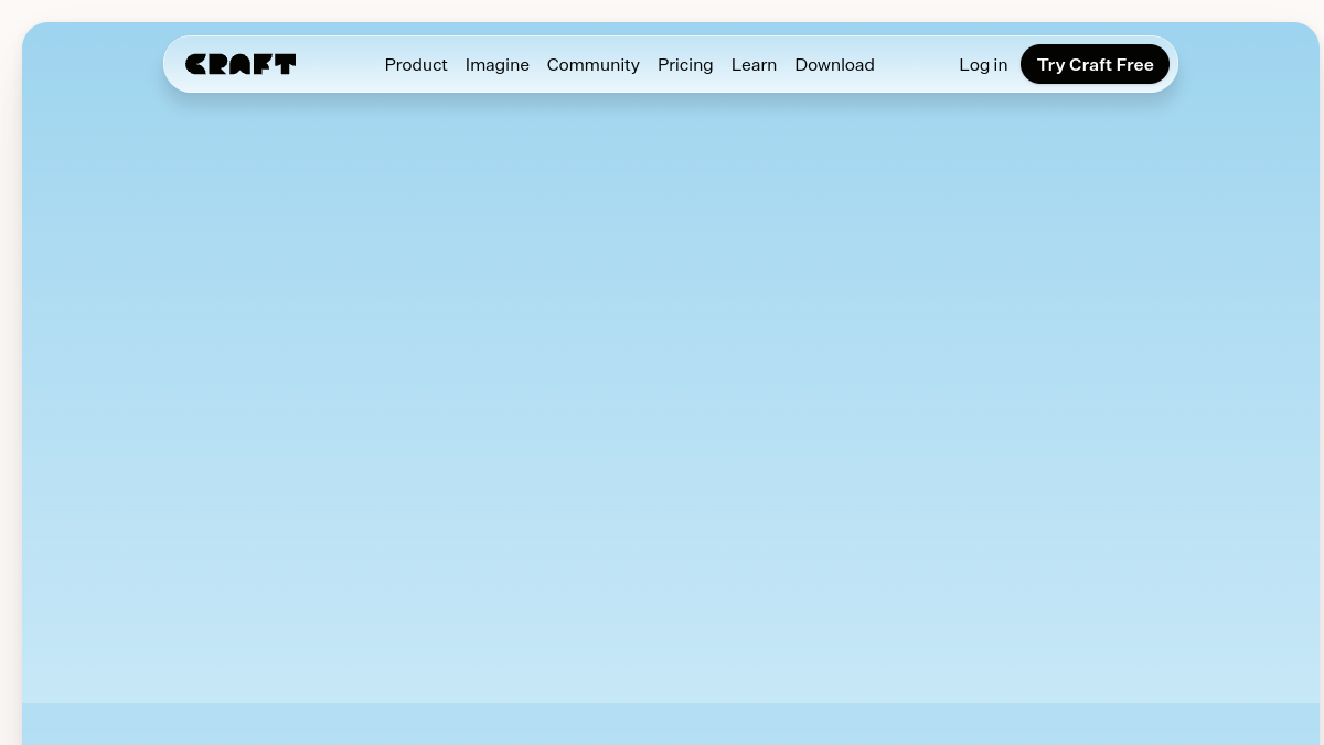 Craft Docs官网截图