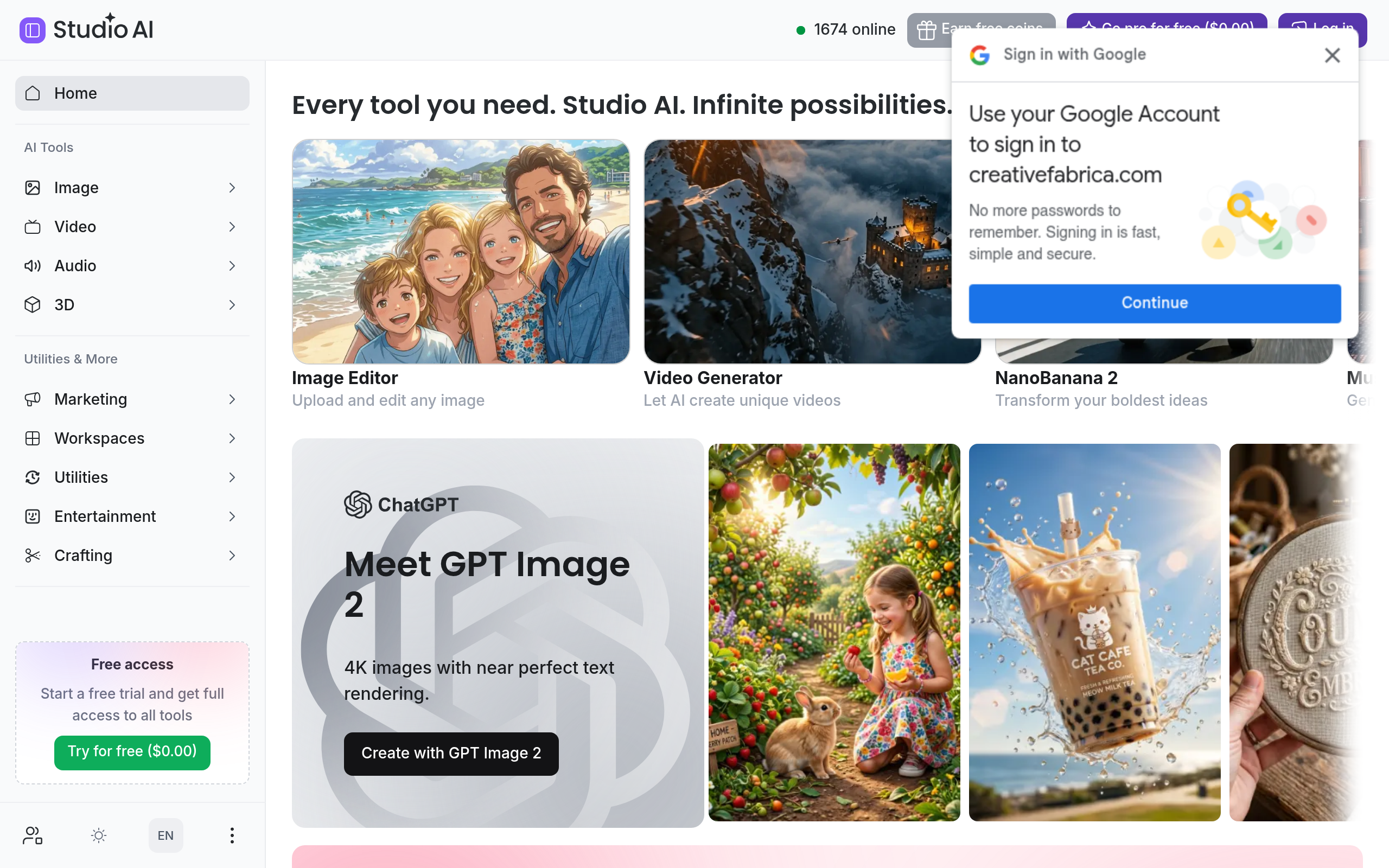 Creative Fabrica官网截图