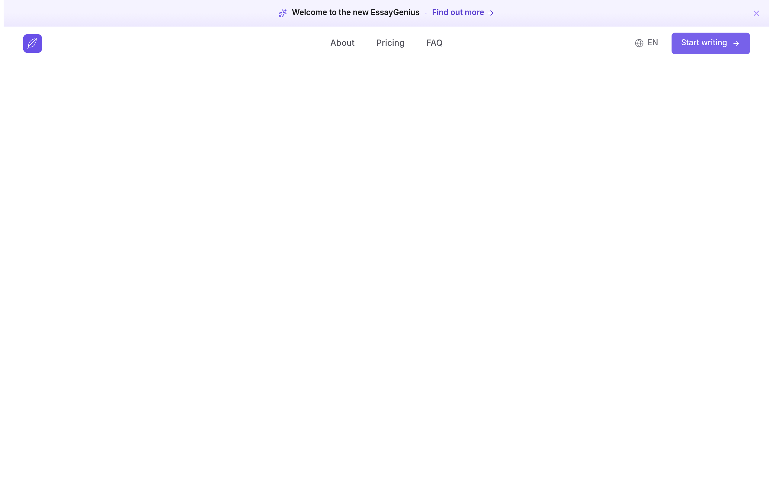 EssayGenius官网截图
