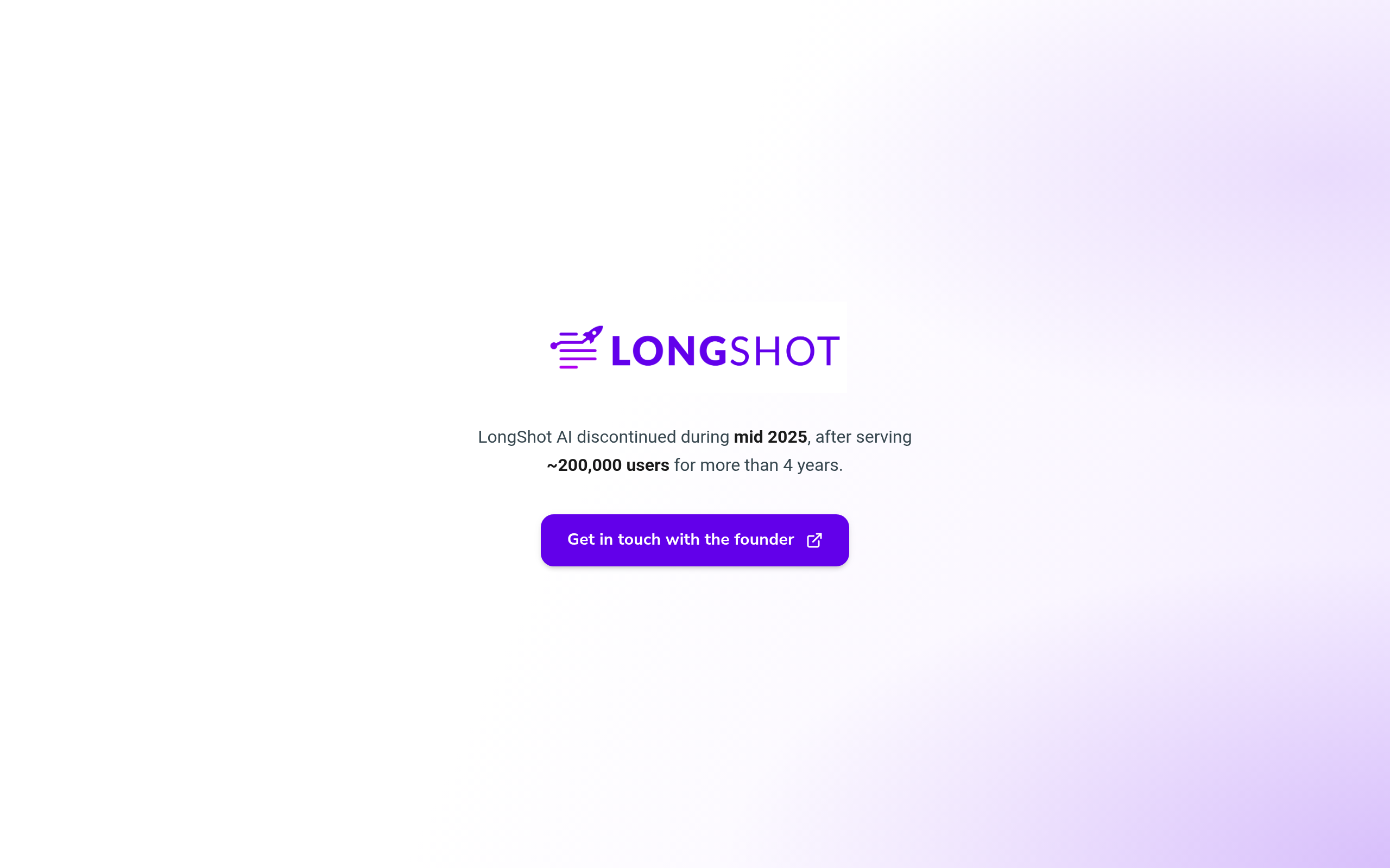 LongShot AI官网截图