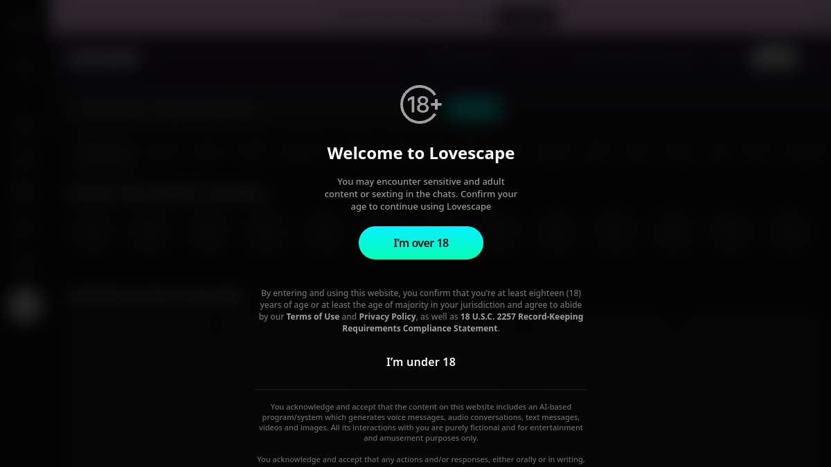 Lovescape官网截图