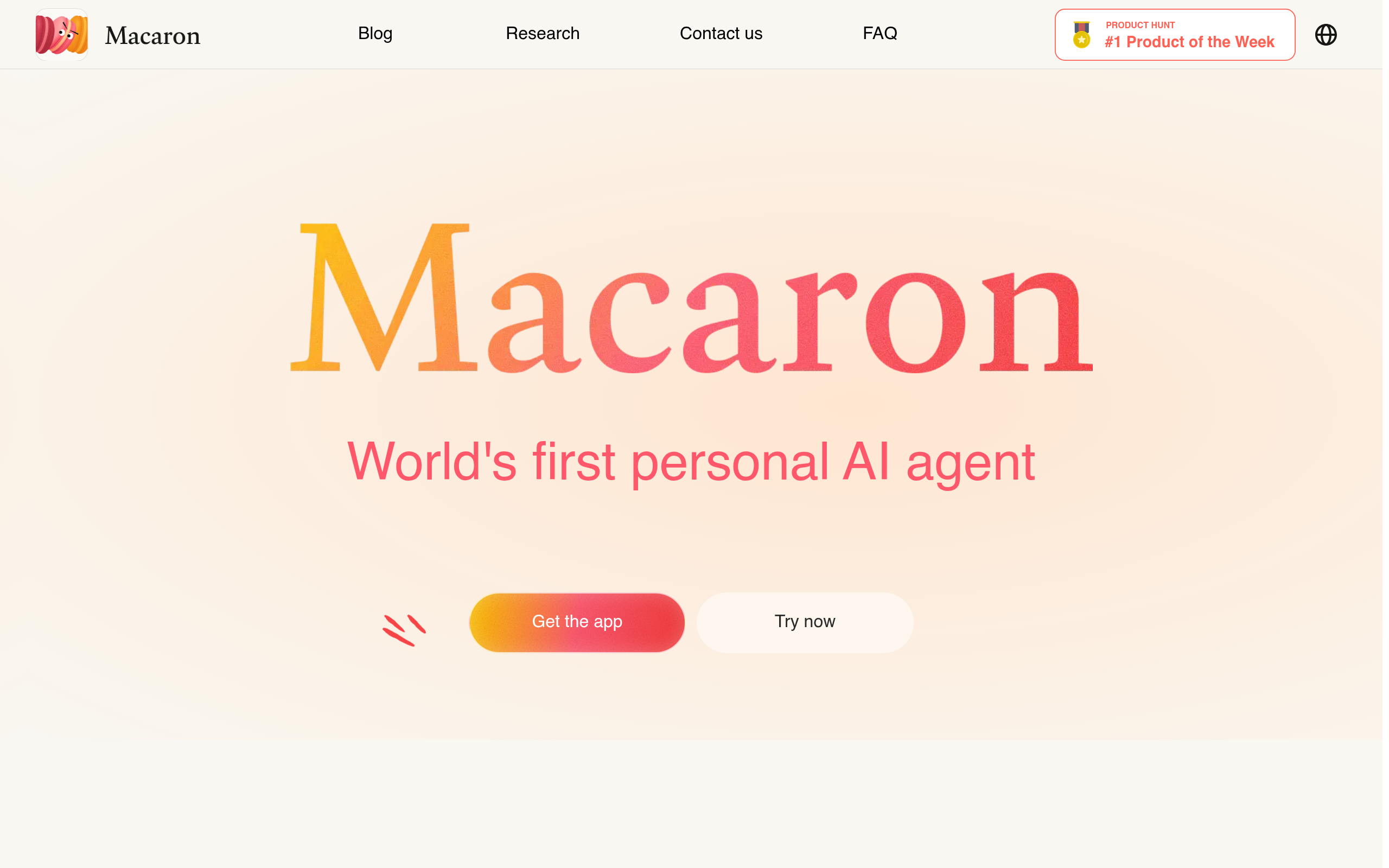 Macaron官网截图