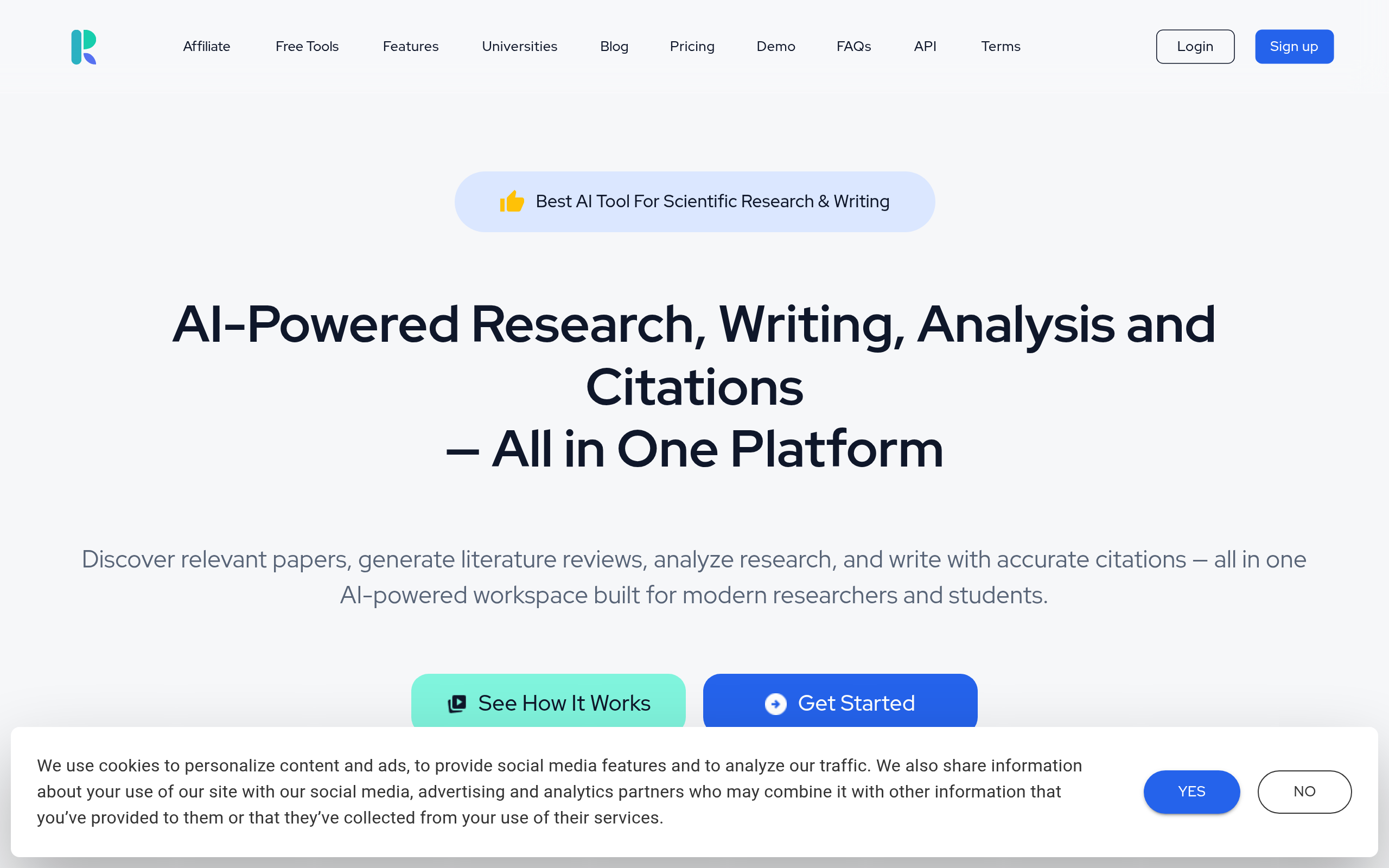 ResearchPal官网截图