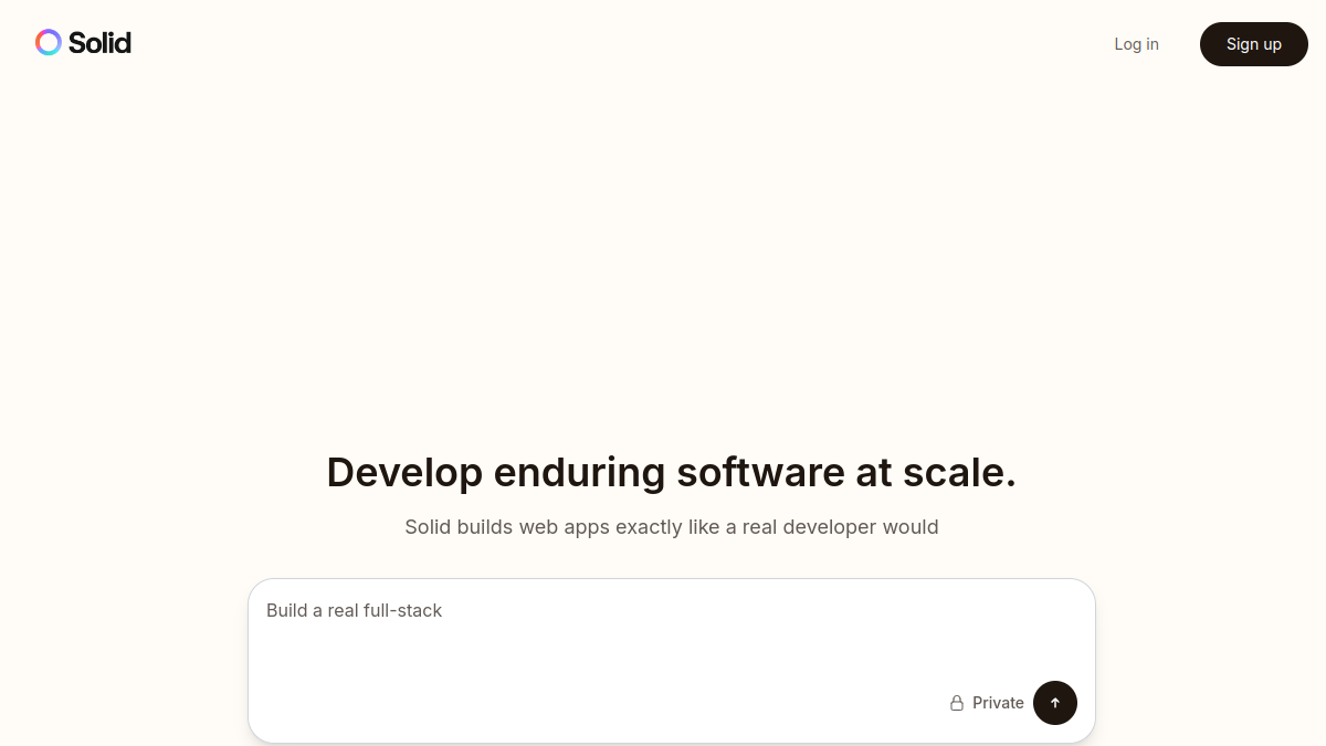 Solid官网截图