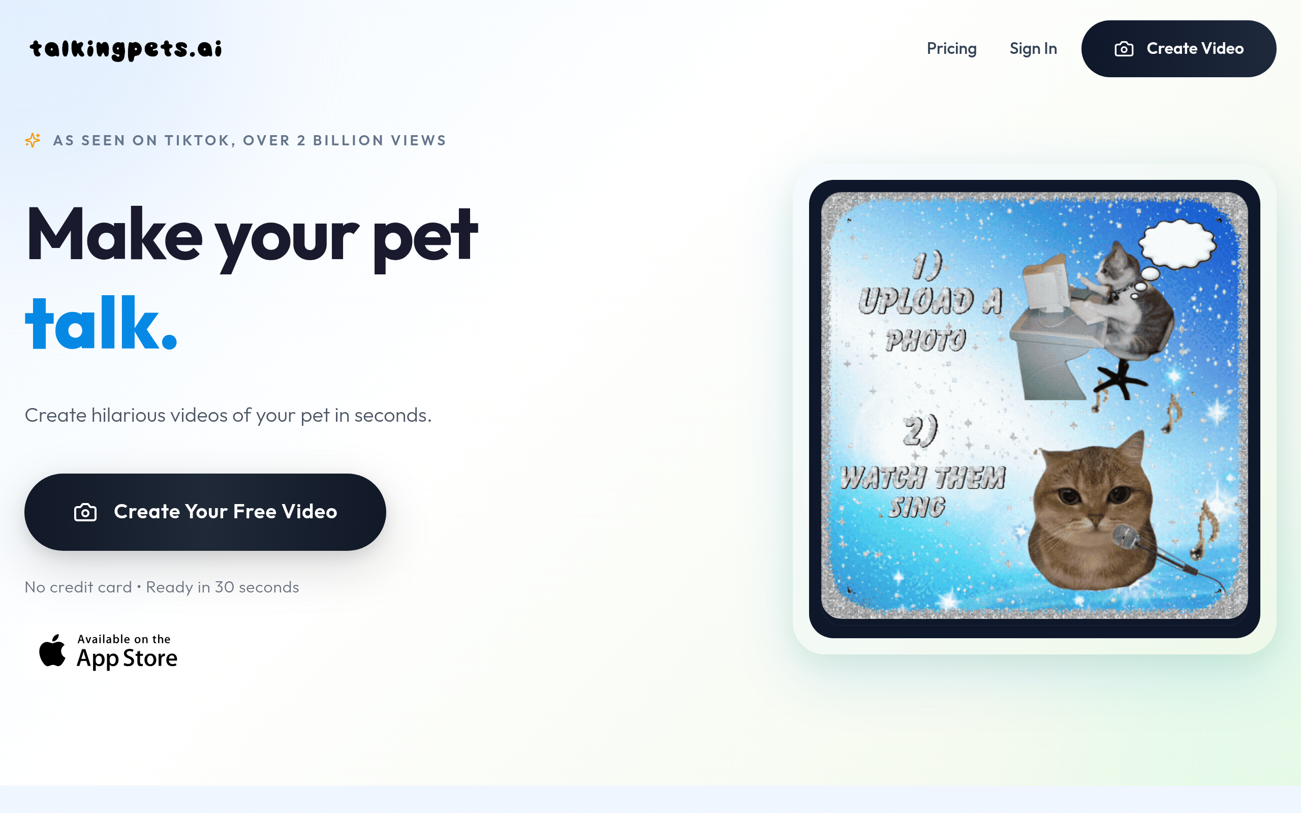 TalkingPets.ai官网截图