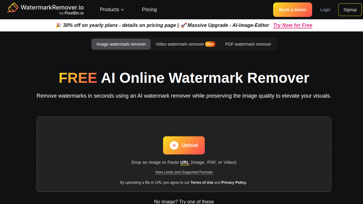 WatermarkRemover.io官网截图