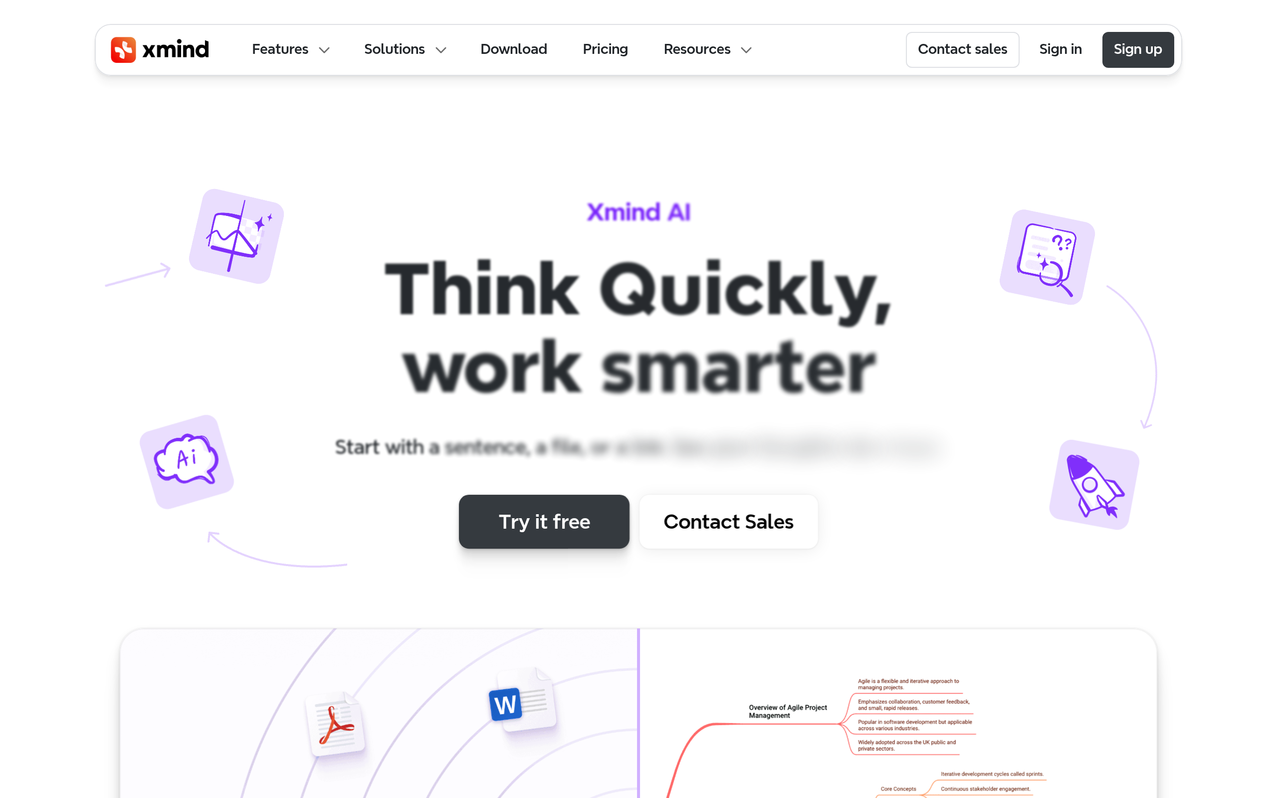Xmind AI官网截图