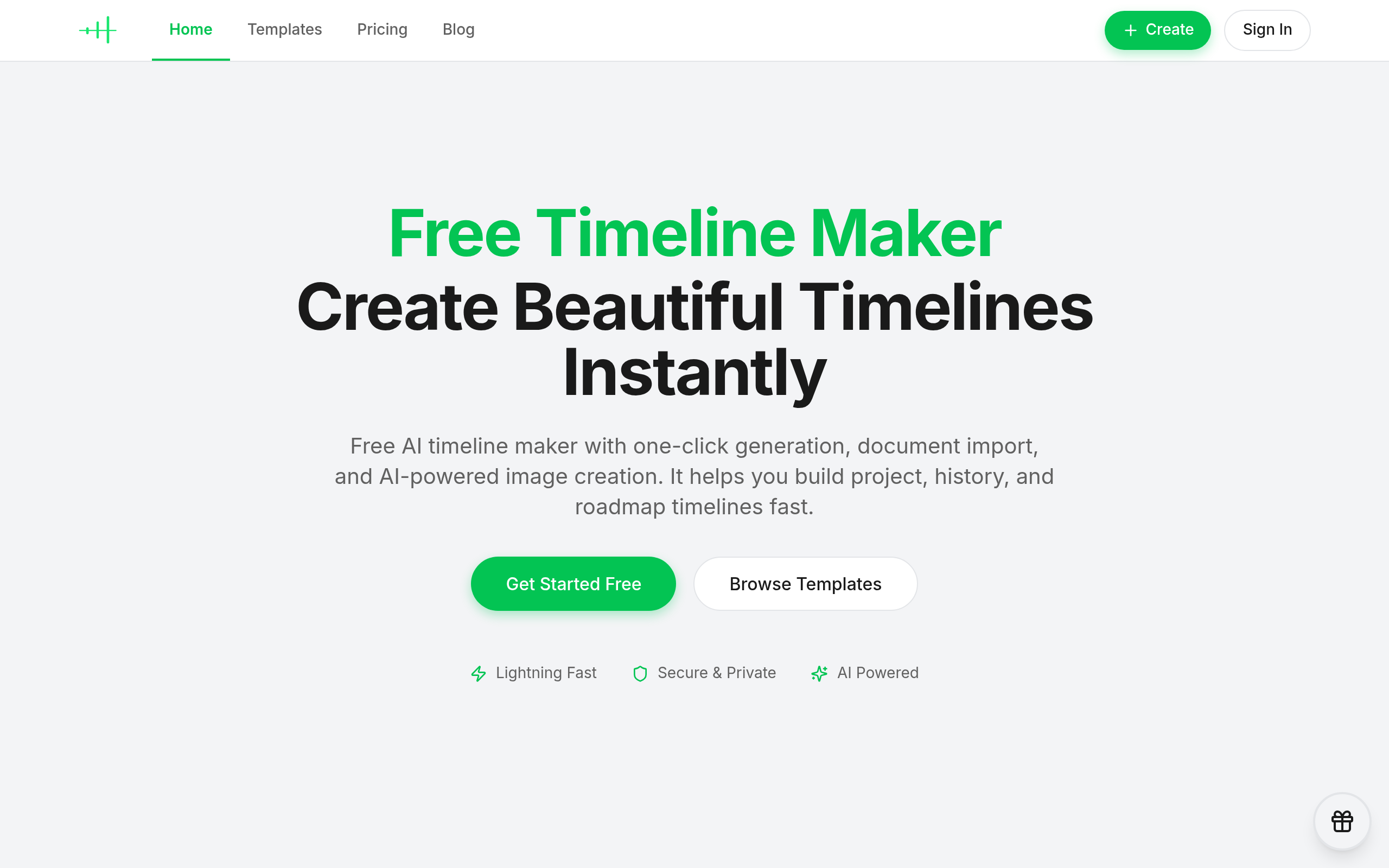 AI Timeline Maker官网截图