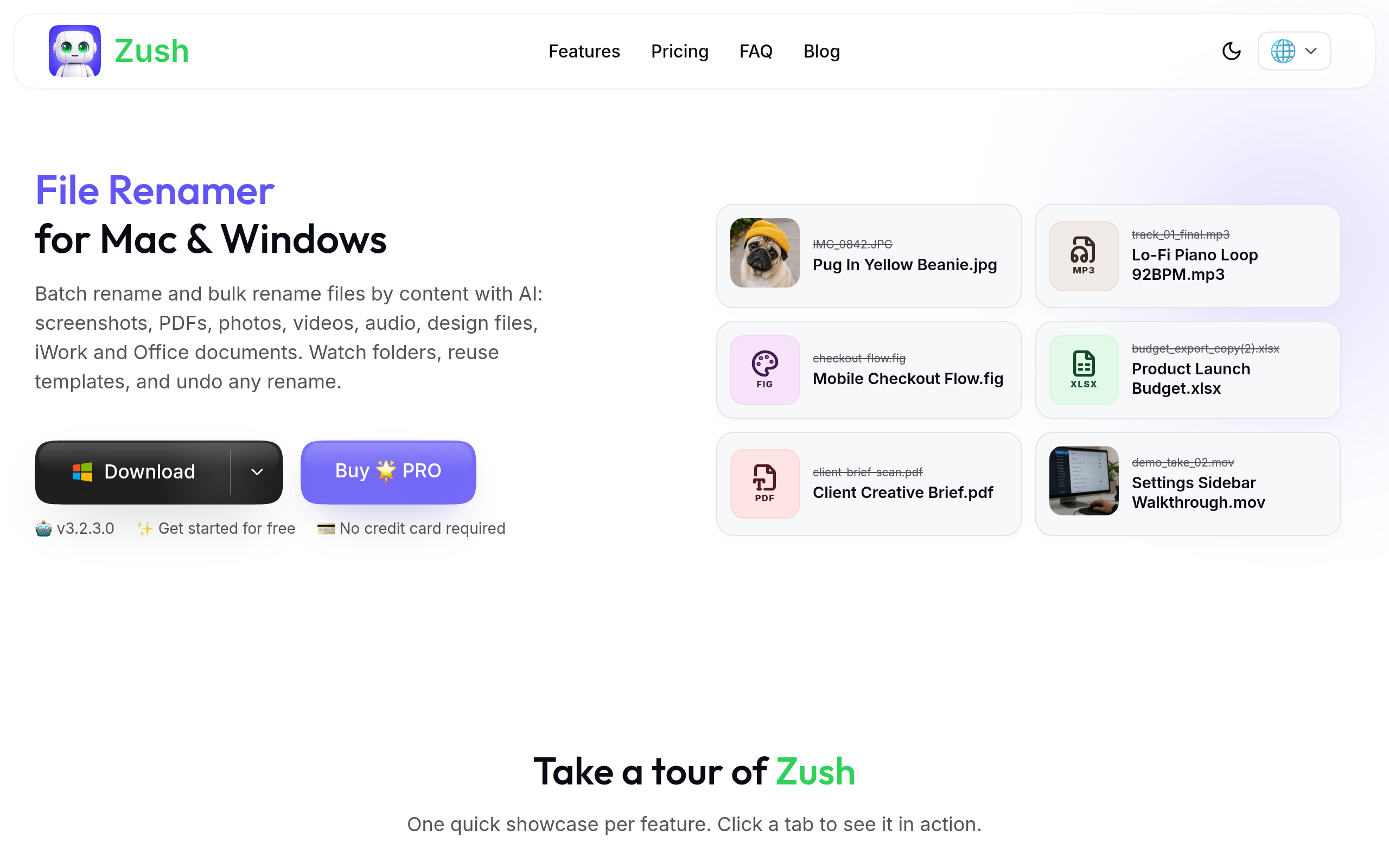 Zush官网截图