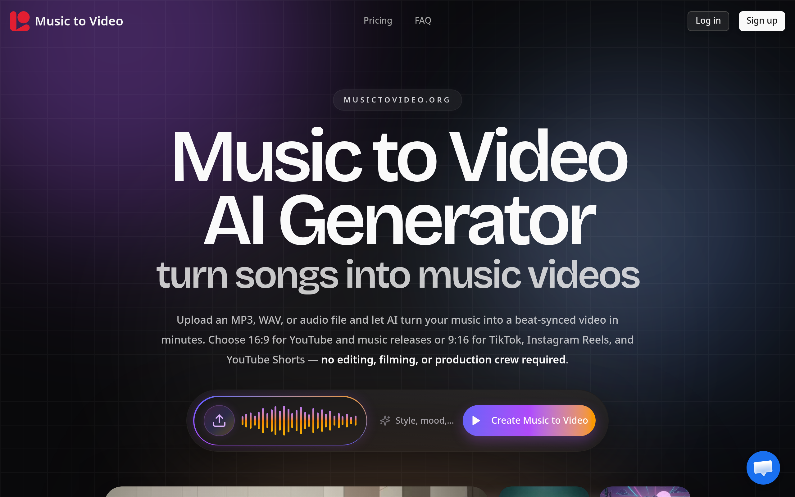 MusicToVideo官网截图