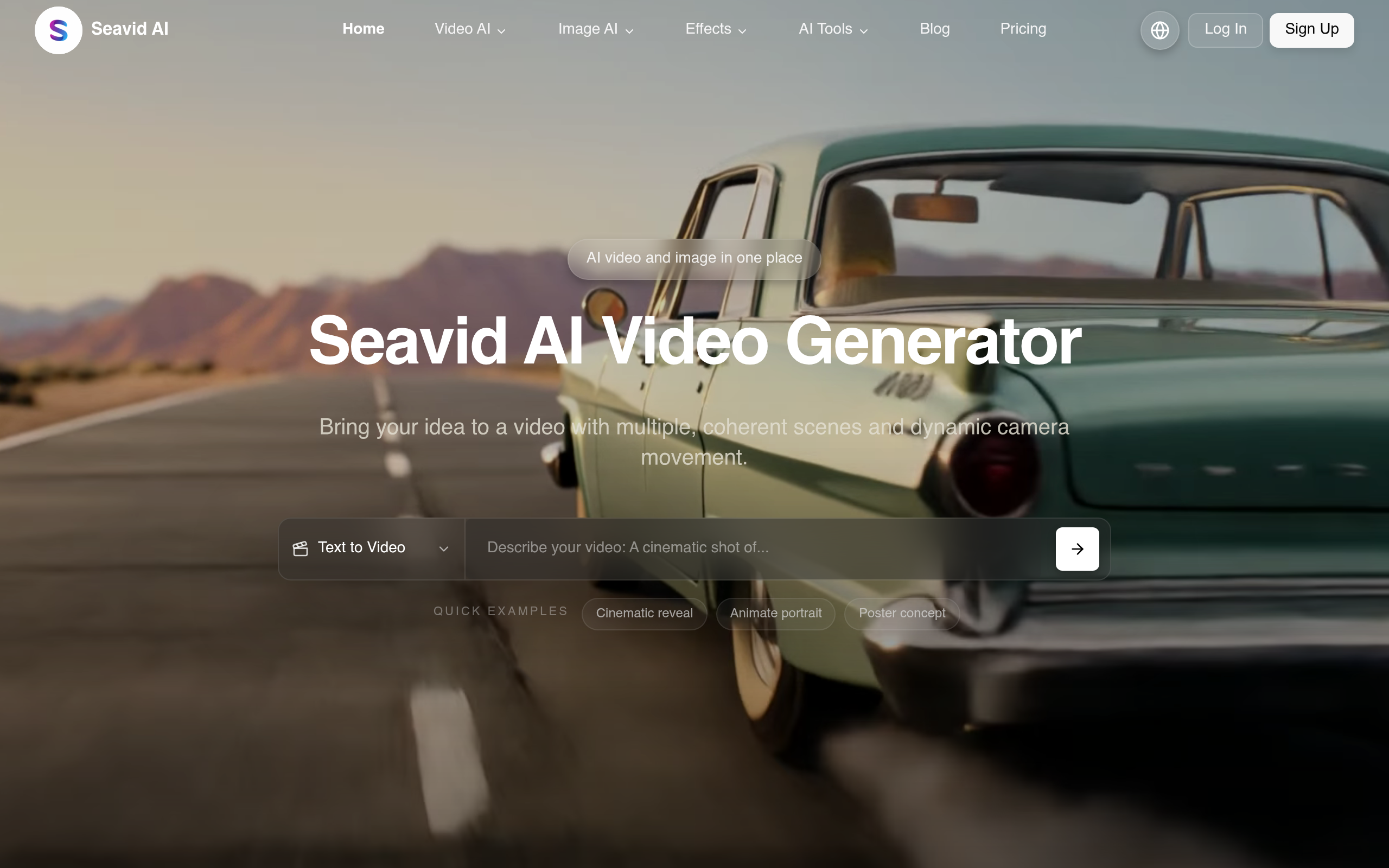 Seavid AI官网截图