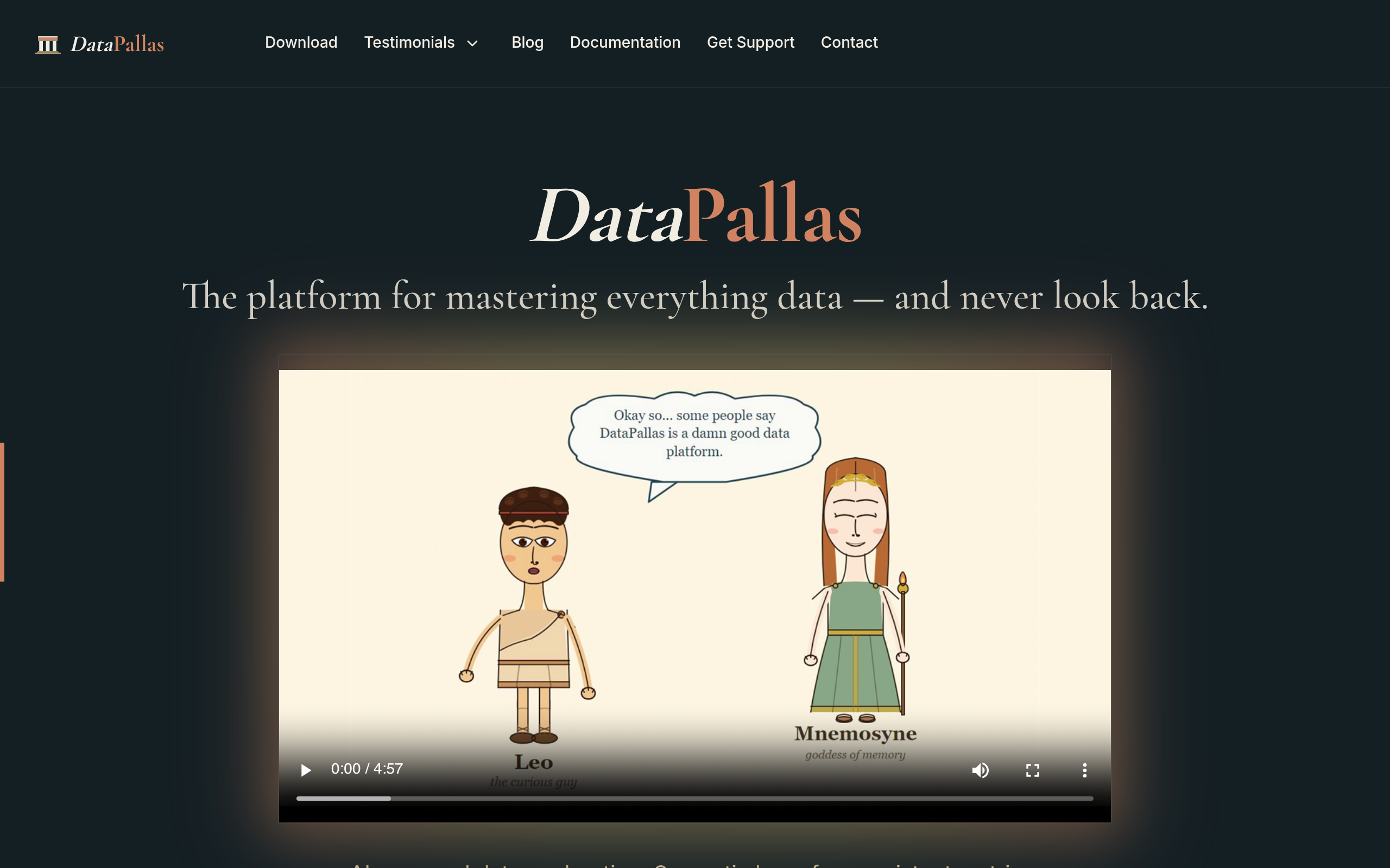 DataPallas官网截图