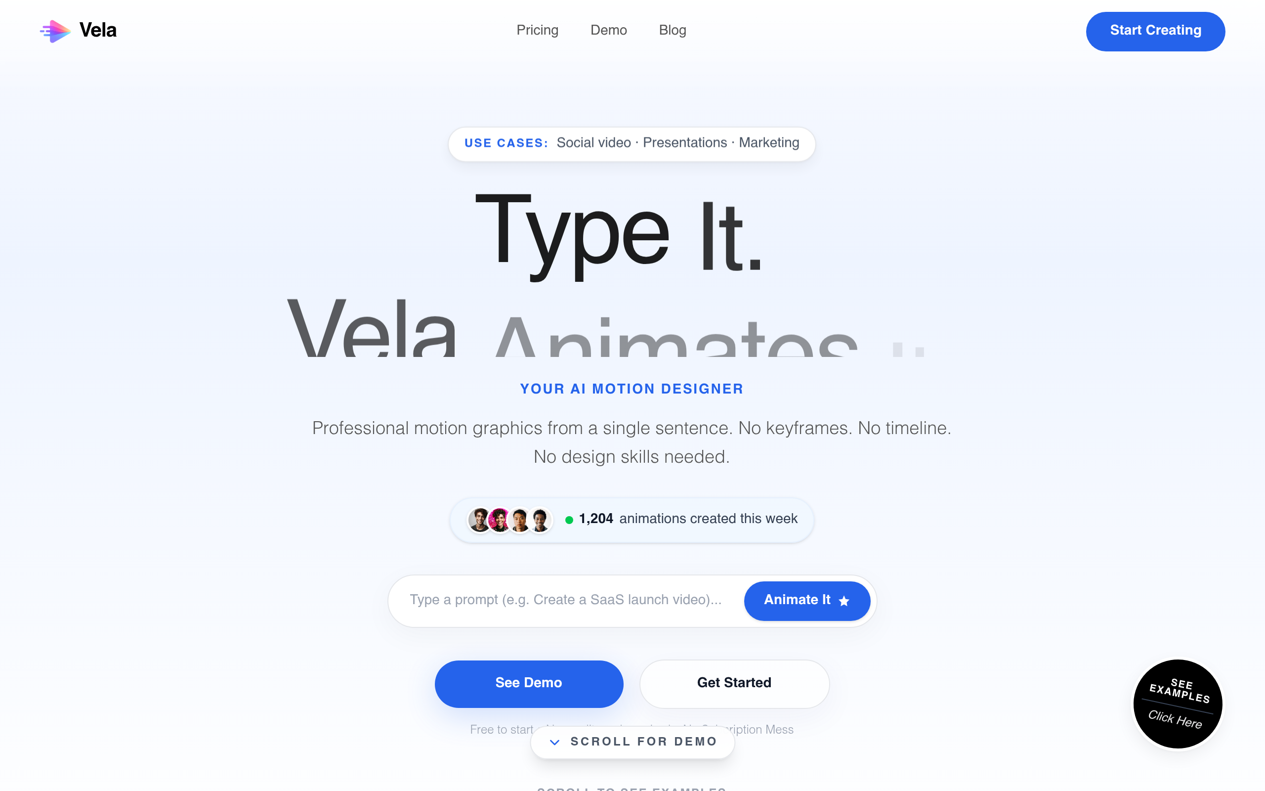 Vela官网截图