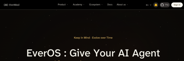 EverMind官网截图