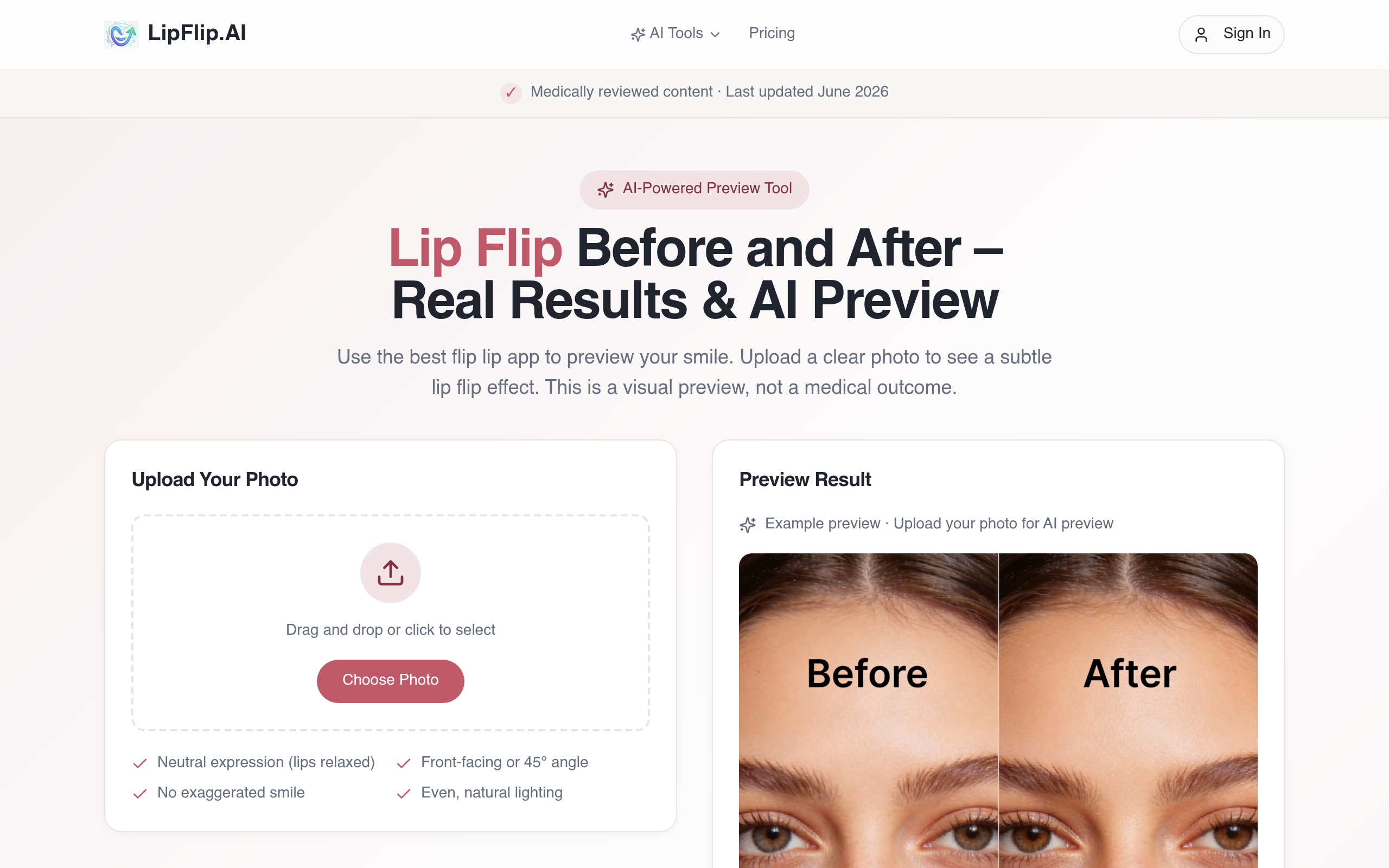 Lip Flip官网截图