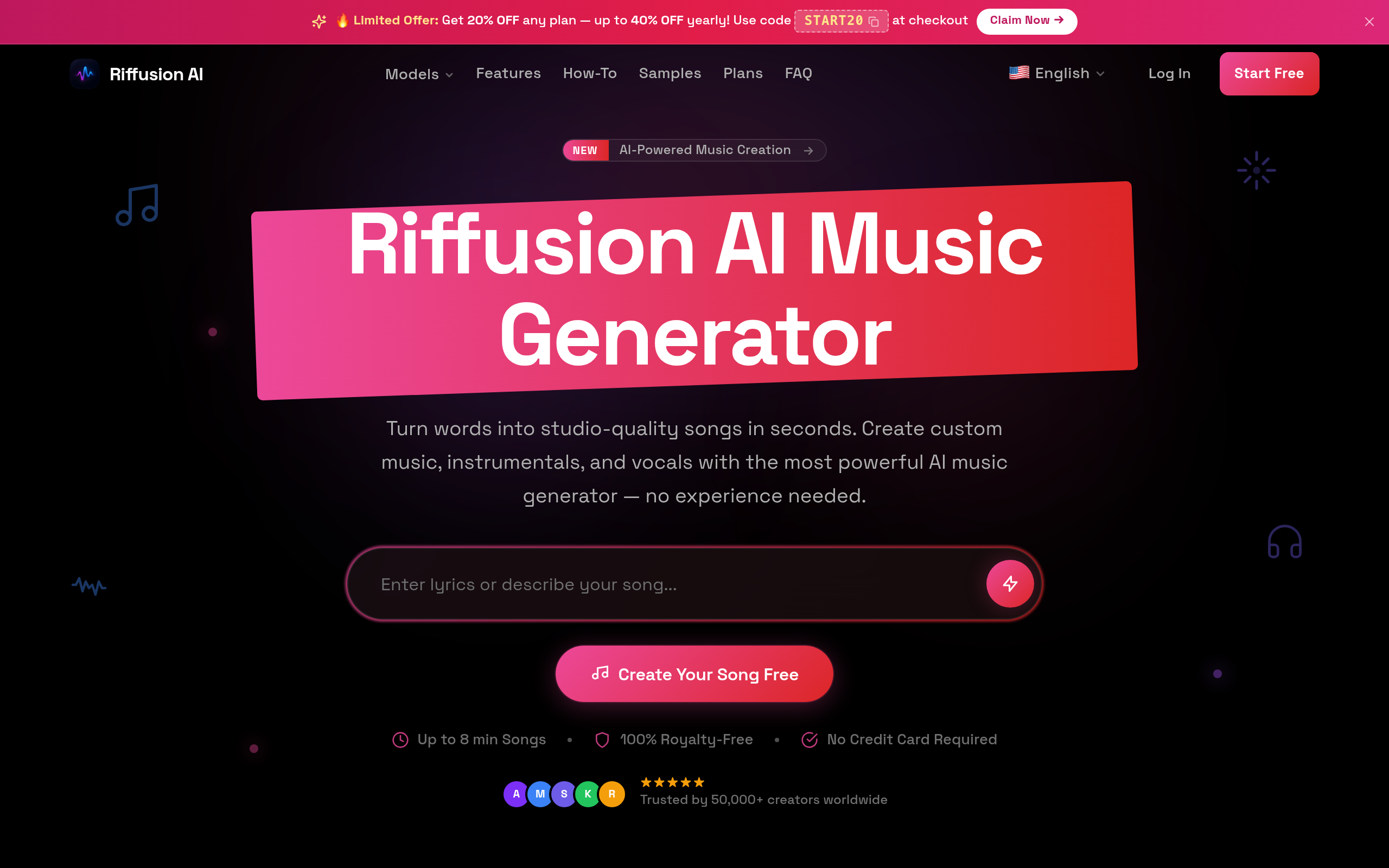Riffusion官网截图