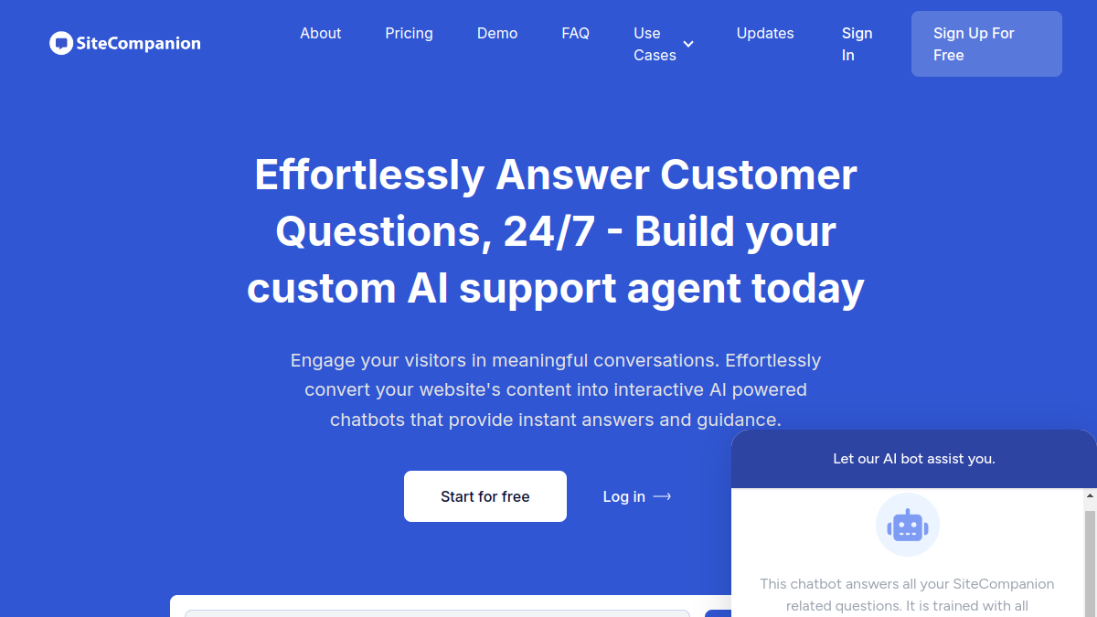 SiteCompanion官网截图