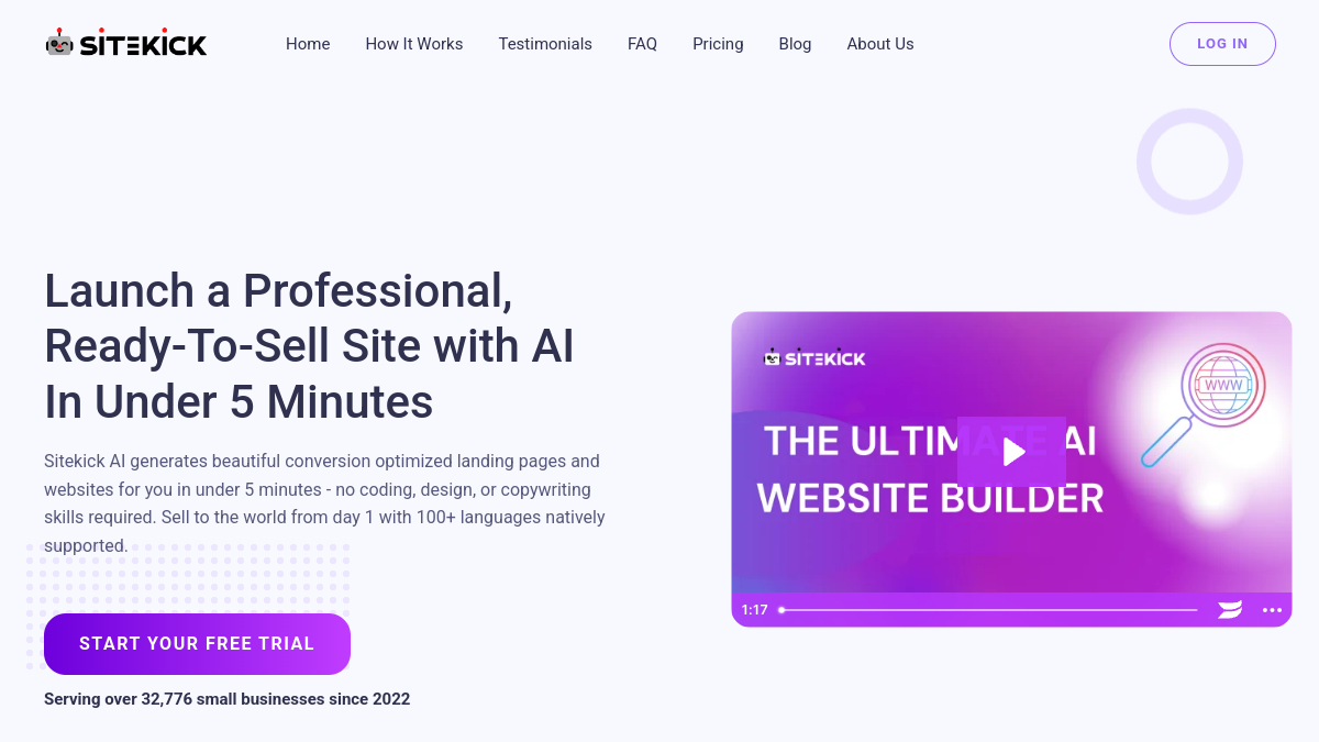 Sitekick官网截图
