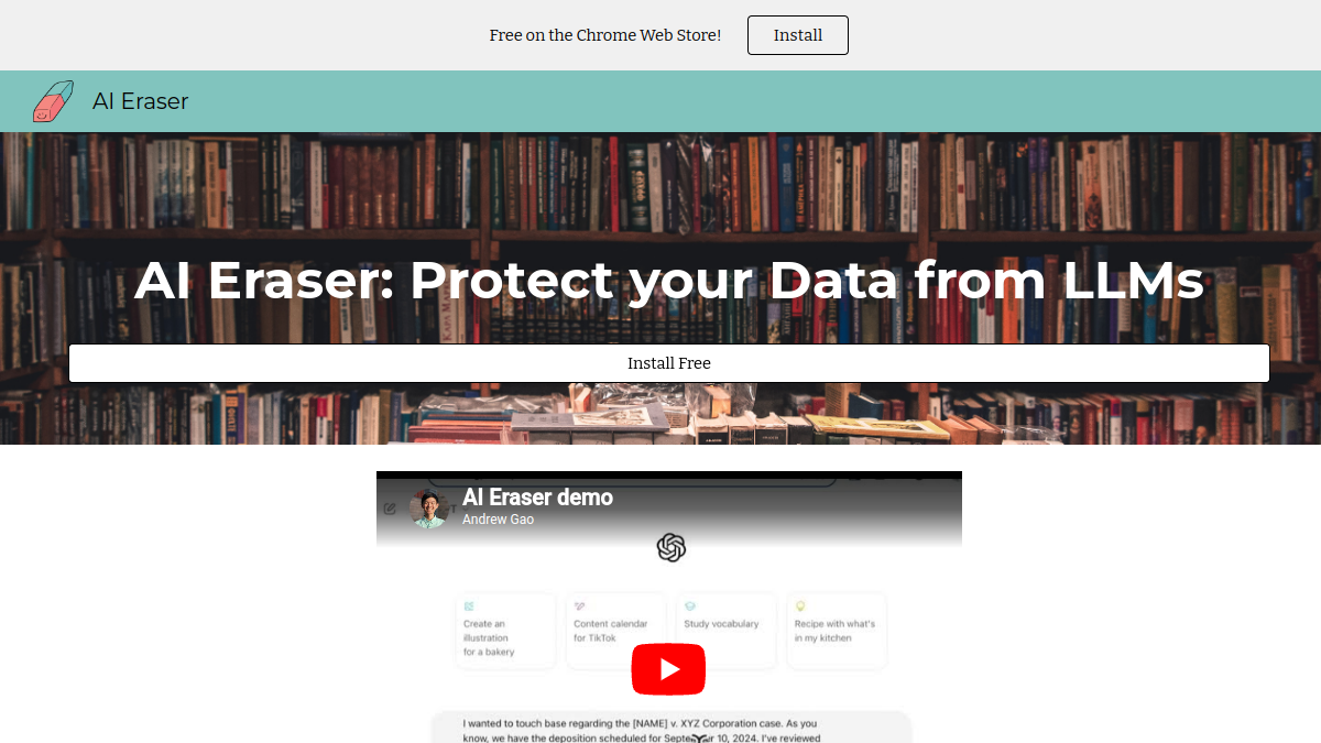 AI Eraser官网截图