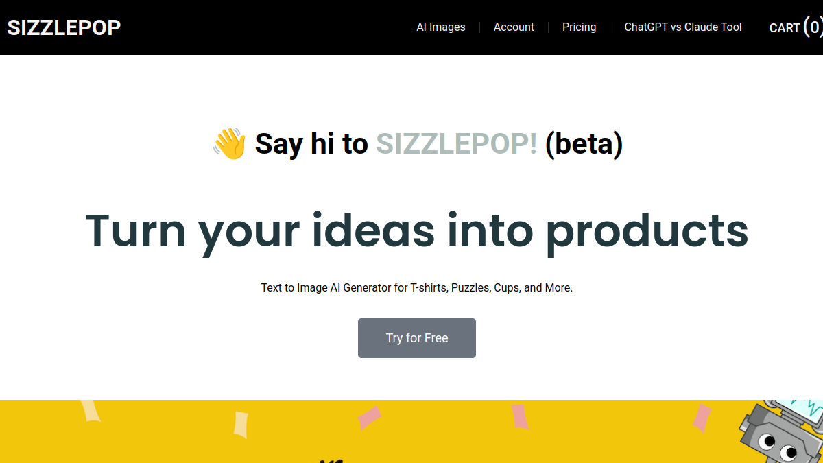 Sizzlepop.ai官网截图
