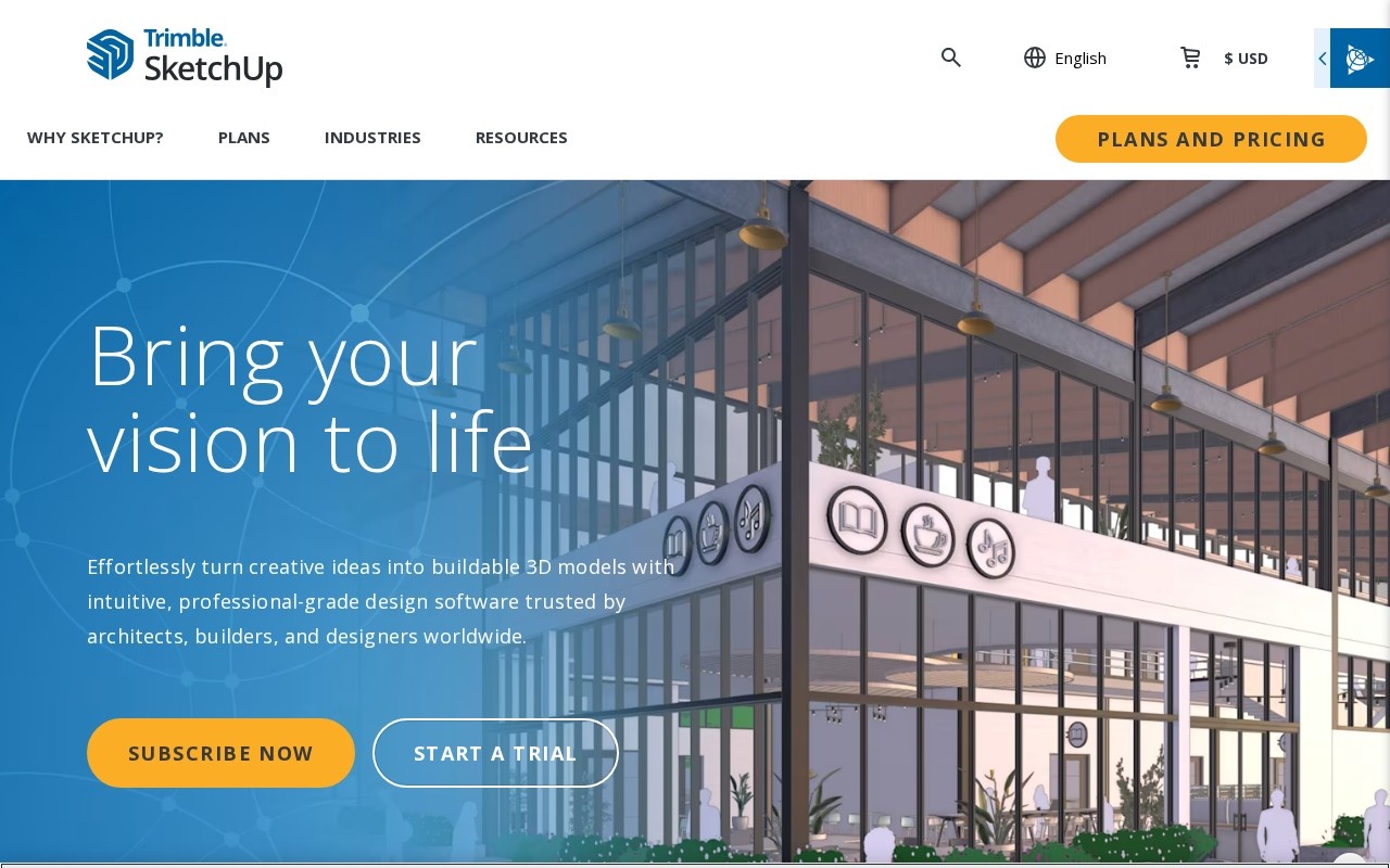 SketchUp官网截图
