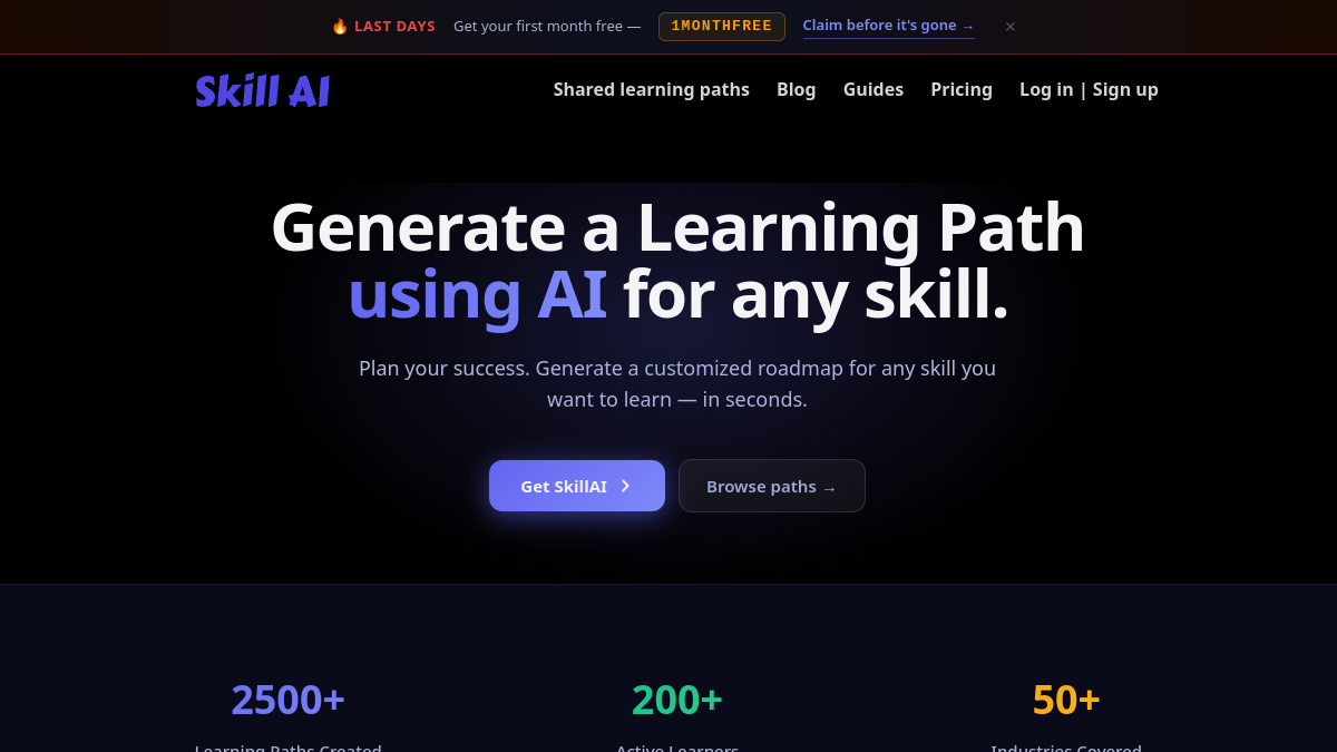 Skill AI官网截图