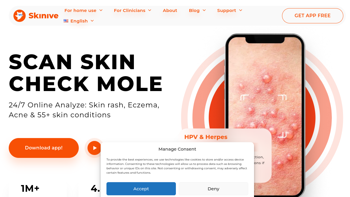 Skinive AI官网截图