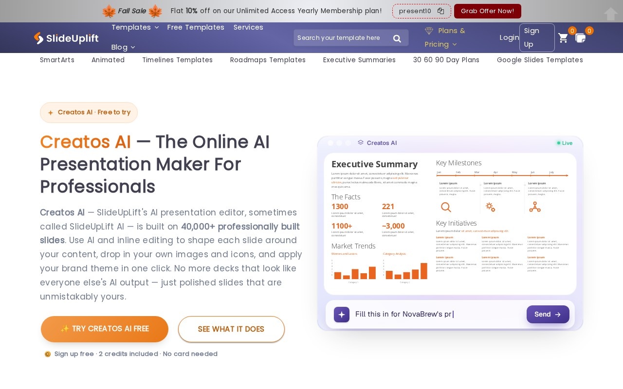 Neo AI Presentation Maker官网截图
