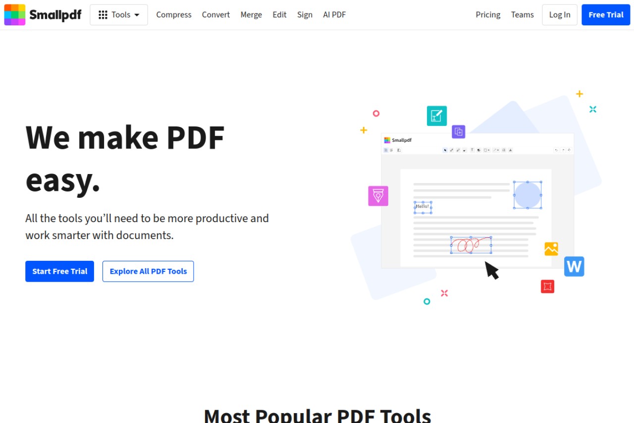 Smallpdf.com官网截图
