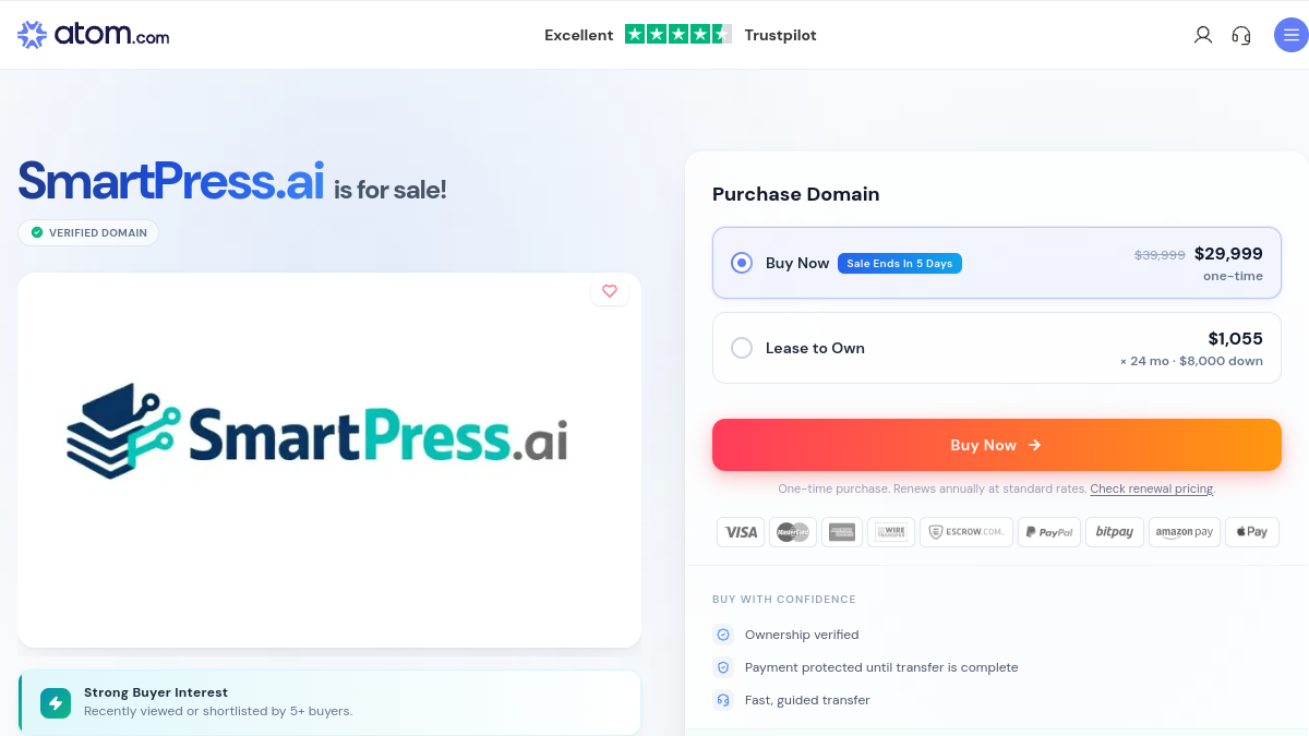 SmartPress官网截图