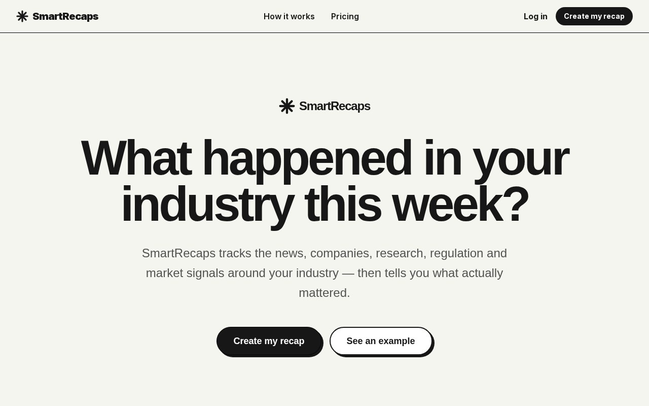 SmartRecaps官网截图