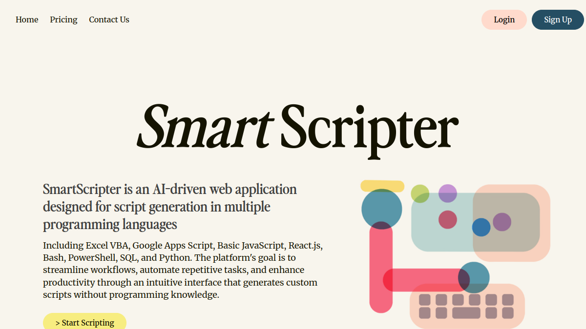 SmartScripter官网截图
