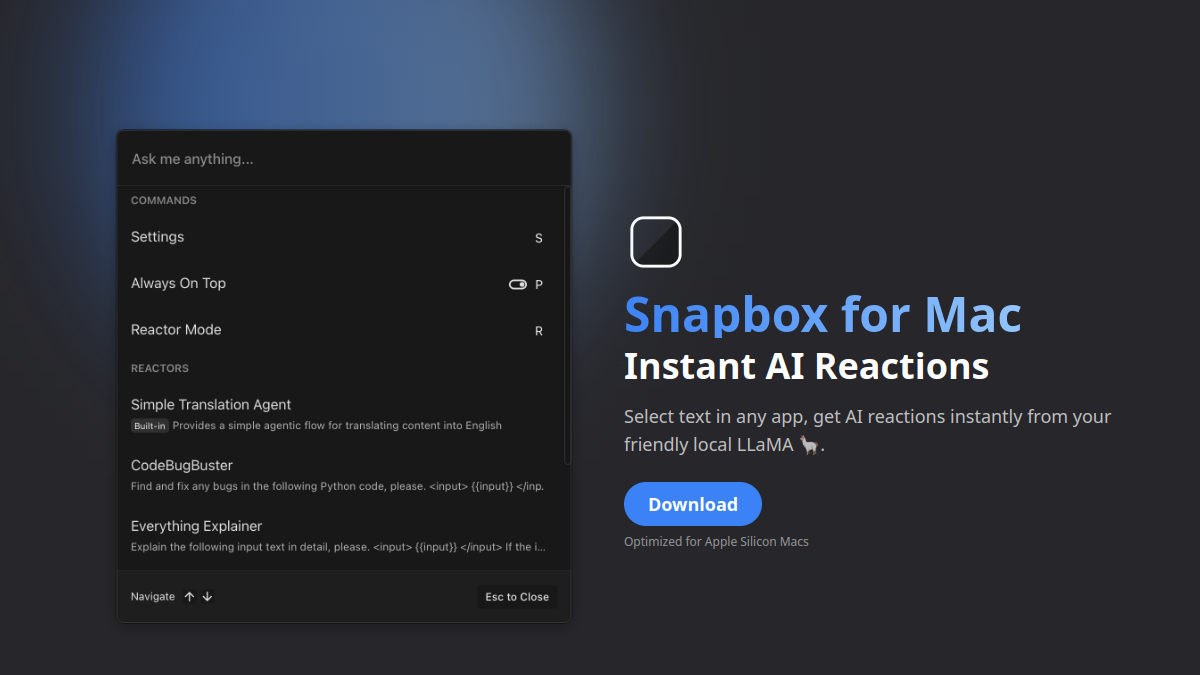 Snapbox官网截图