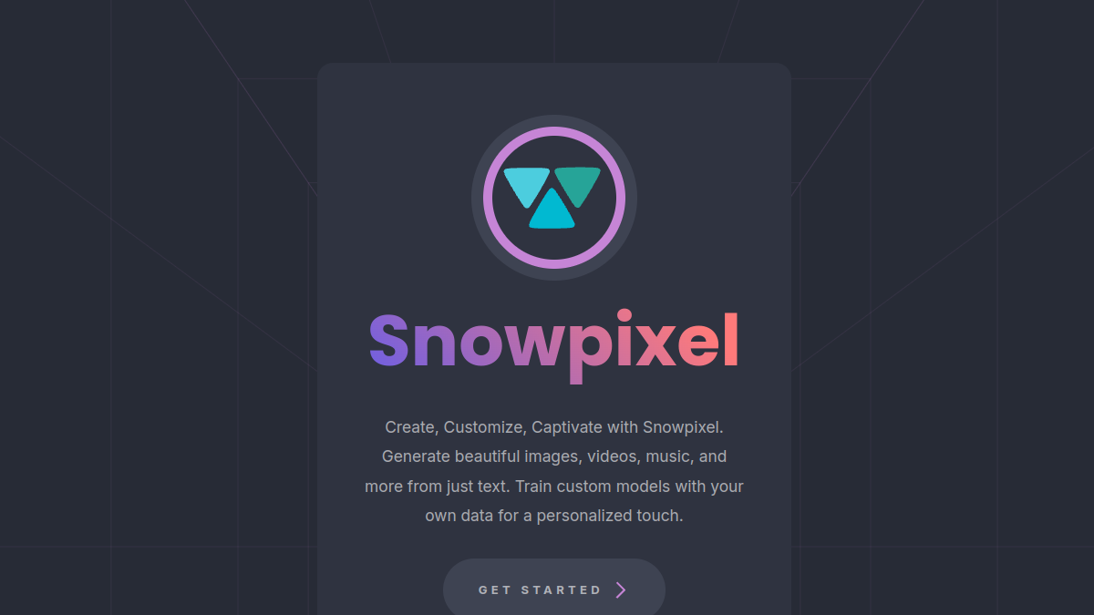 Snowpixel官网截图