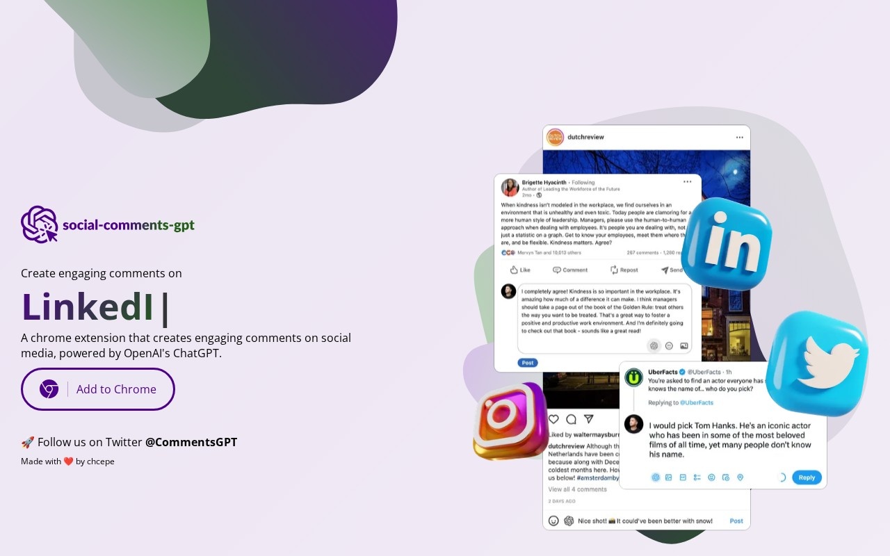 Social Comments GPT官网截图