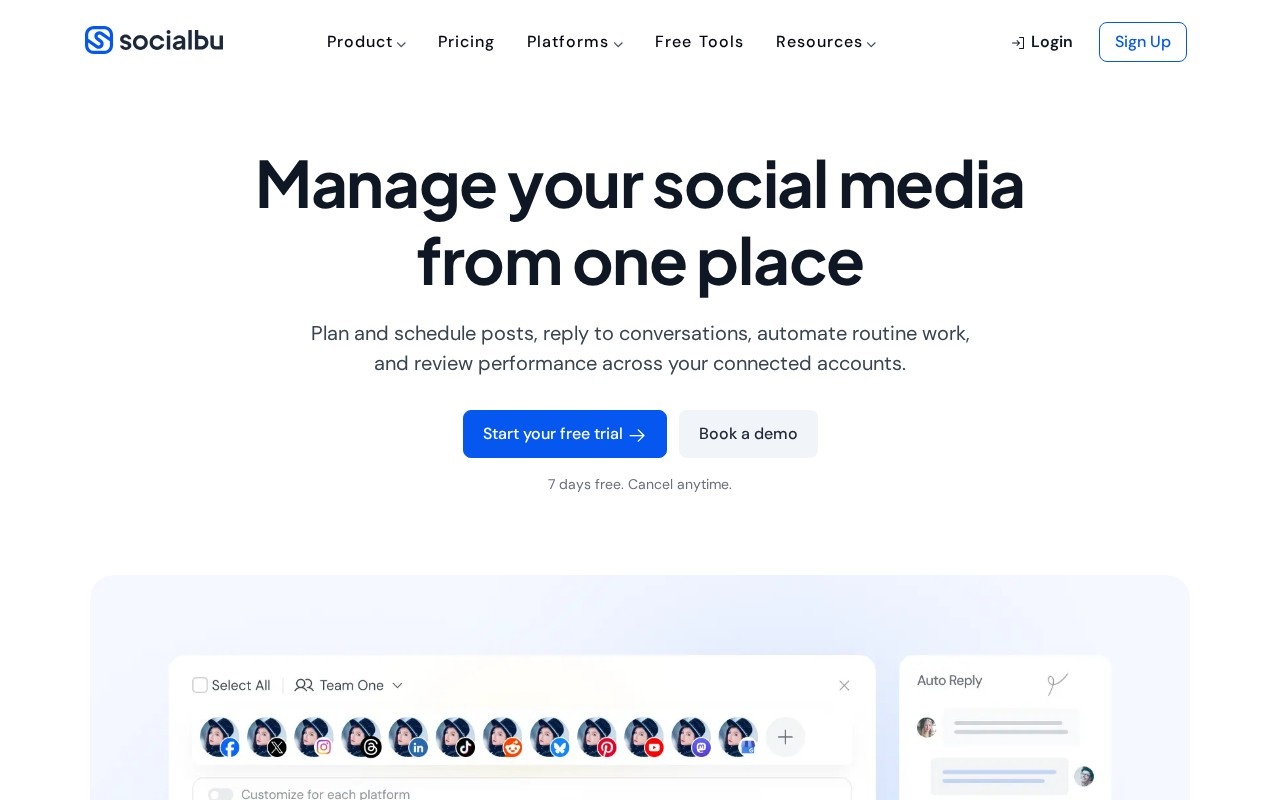 SocialBu官网截图