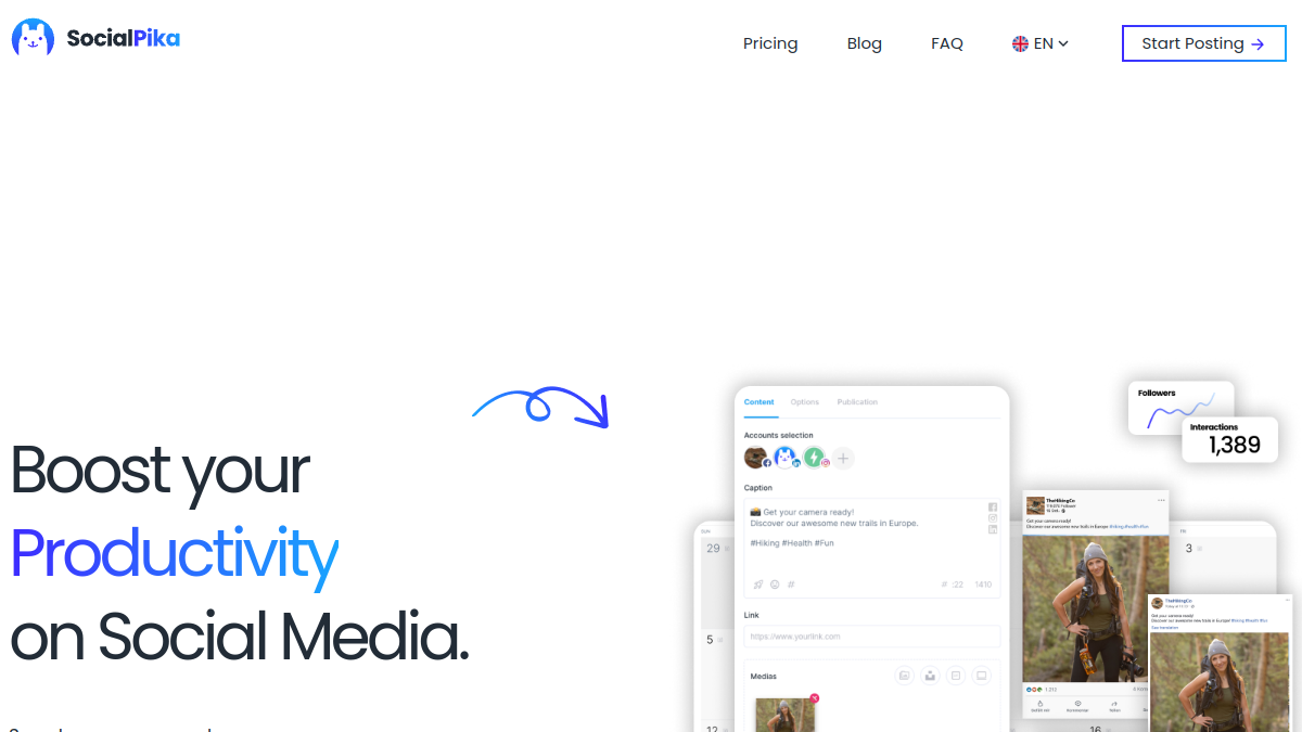 SocialPika官网截图