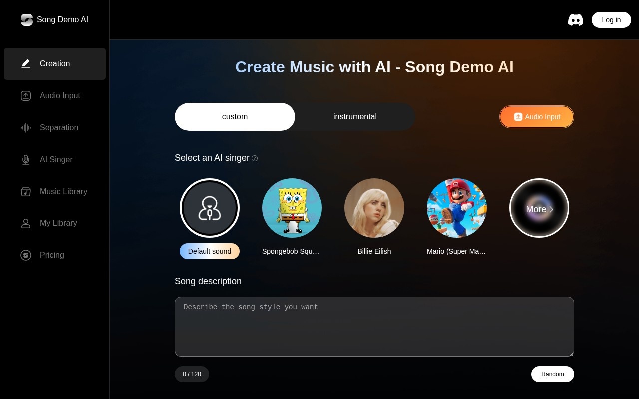 Song Demo AI官网截图