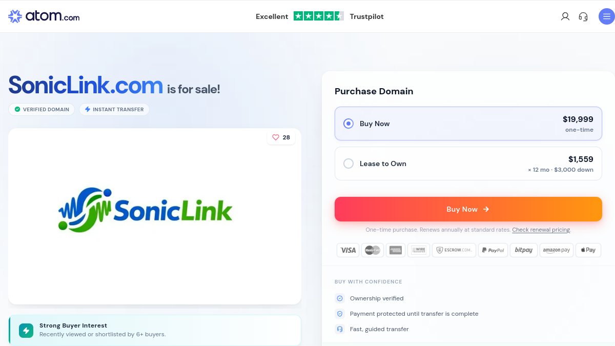 Sonic官网截图