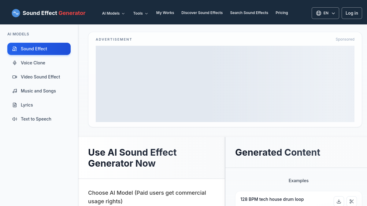 Sound Effect Generator官网截图