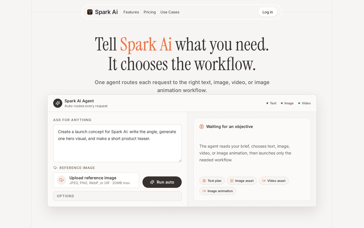 Spark Ai官网截图