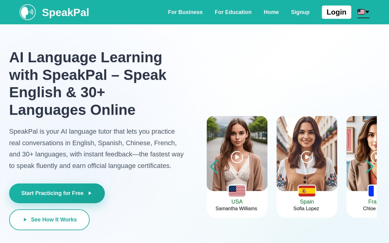 SpeakPal官网截图